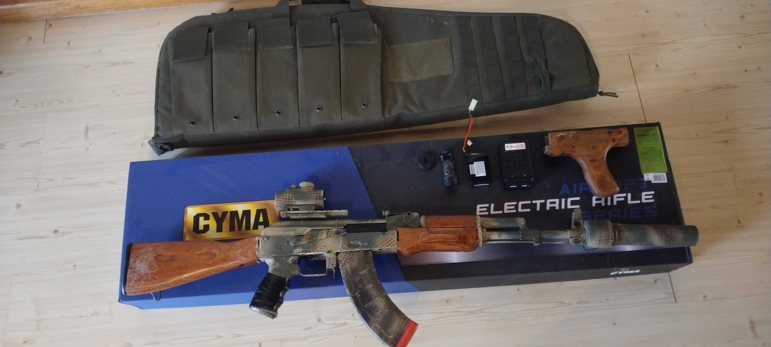 karabin cm048 cyma048 tuningowana zestaw z akcesoriami