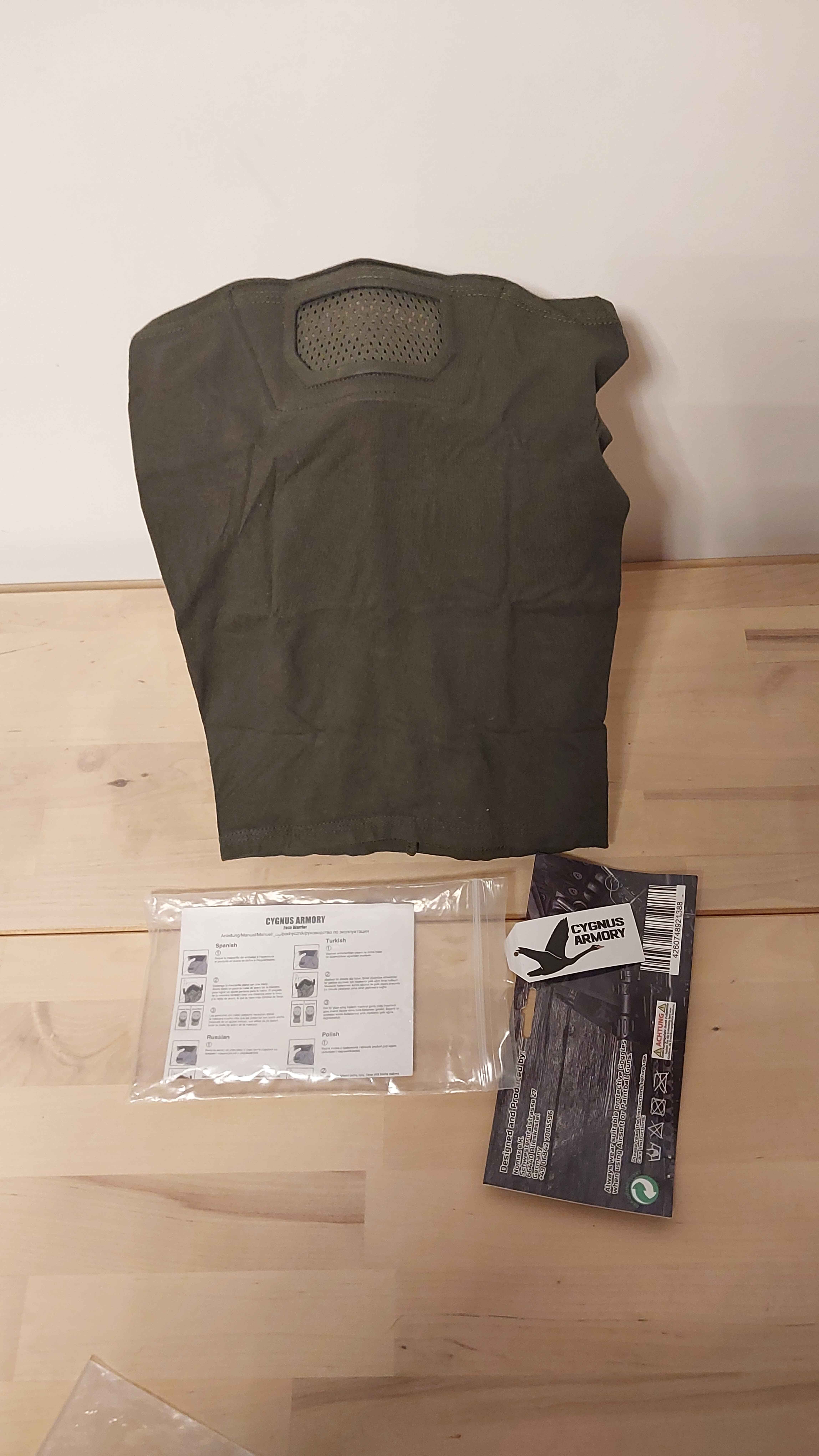 Komin z ochroną twarzy, stalker mask ASG (Cygnus Armory Face Warrior Plus)