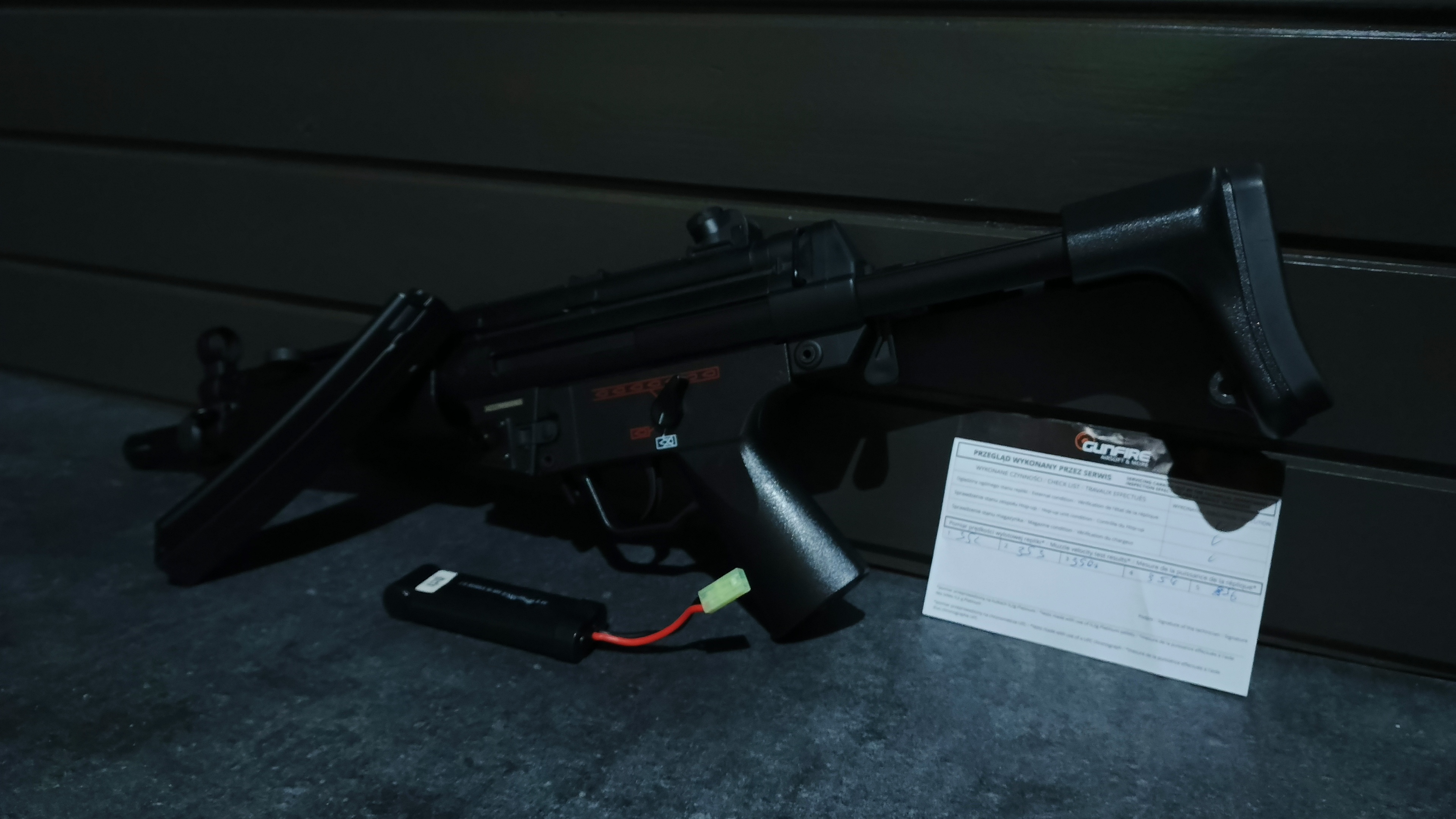 JG Works MP5A5 metal+ABS, magazynek, bateria, ładowarka.