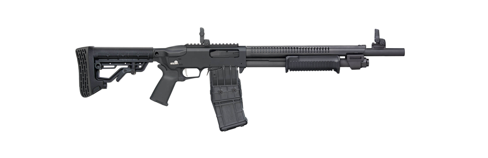 Nowe strzelby Mossberg 590R z bezpiecznikiem nastawnym