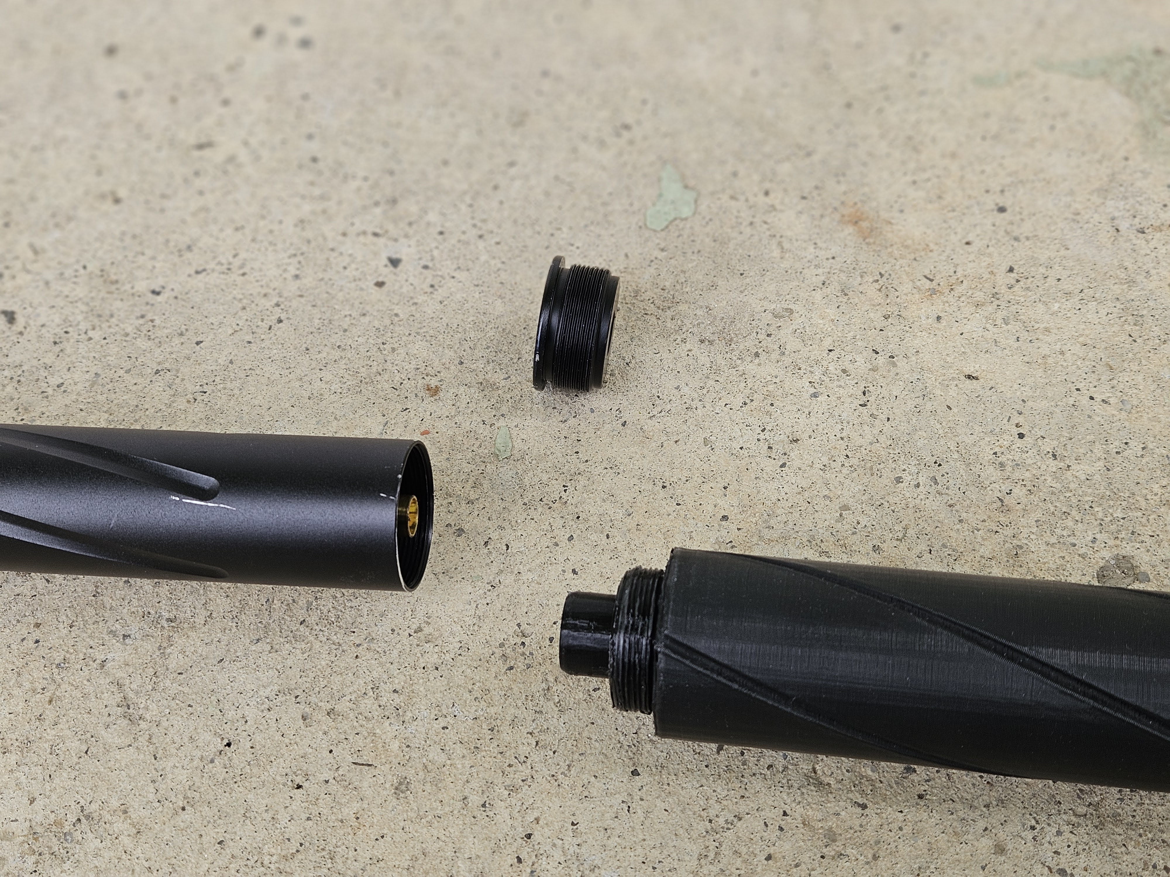 Tłumik replika Novritsch wydrukowany, druk 3D