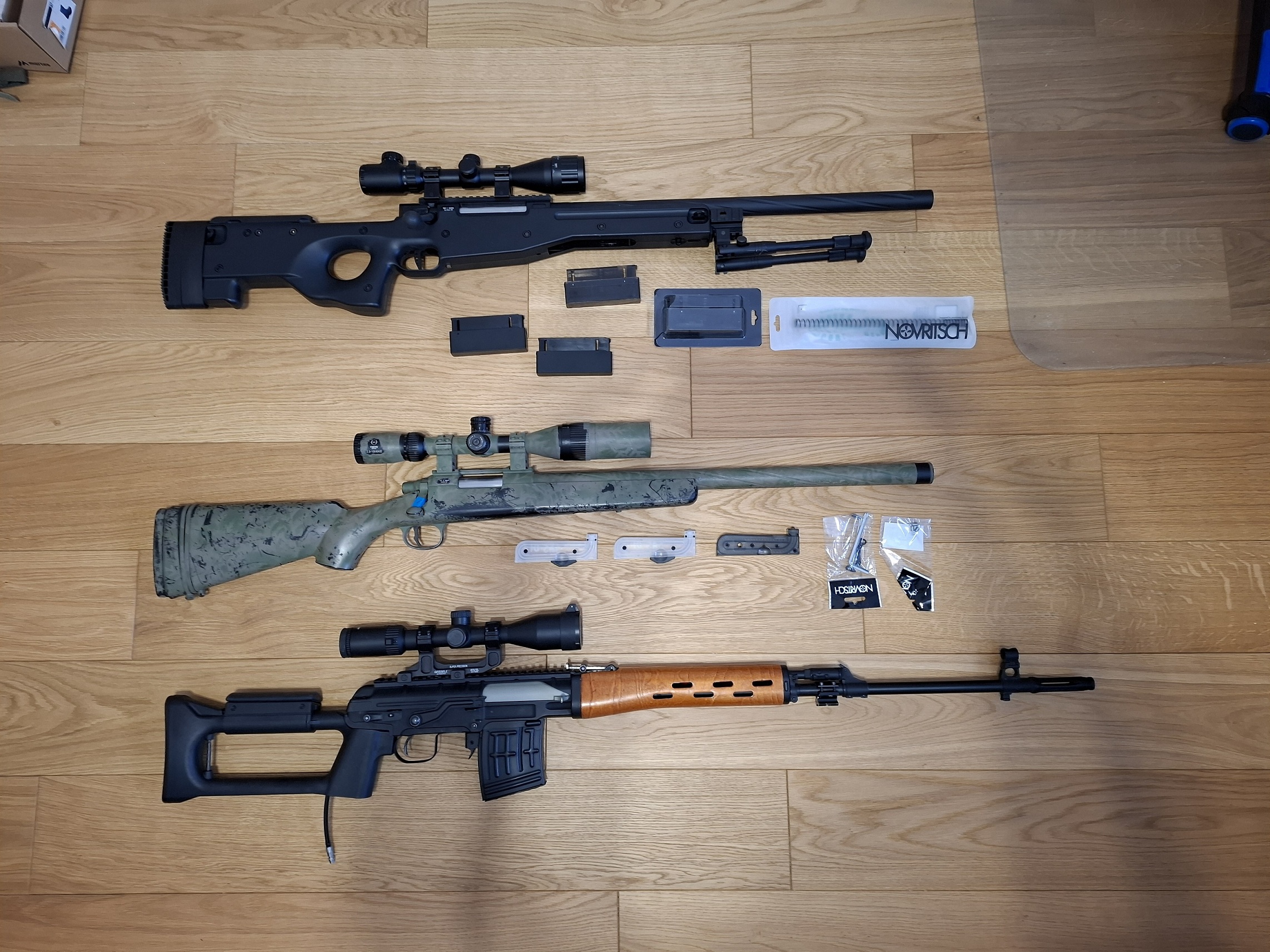 Sprzedam 3 repliki Snajperskie/2x Novritsch/ SWD HPA