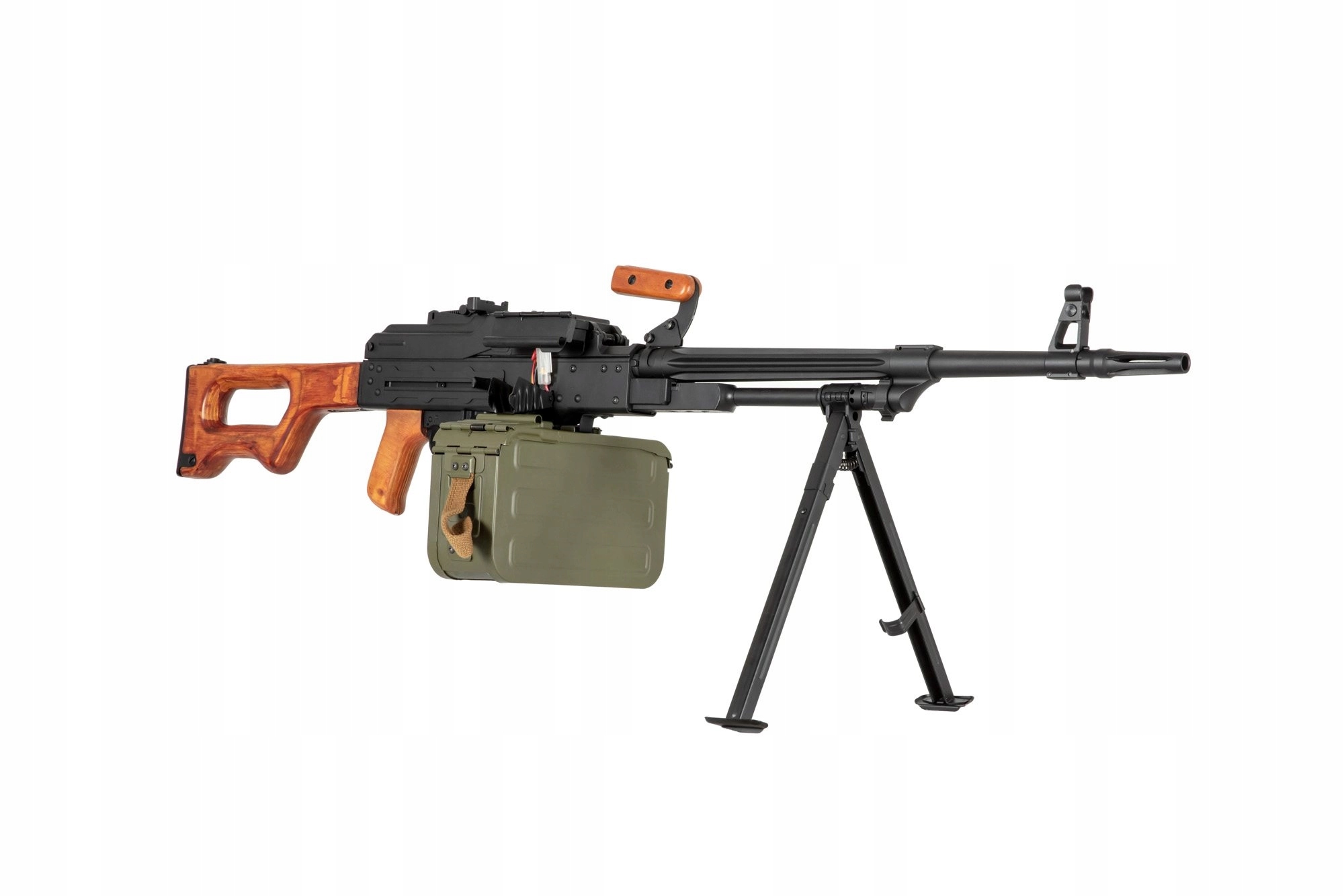 Replika ASG karabinu maszynowego AK-PK (PKM) A&K | Stal i Drewno | NOWA