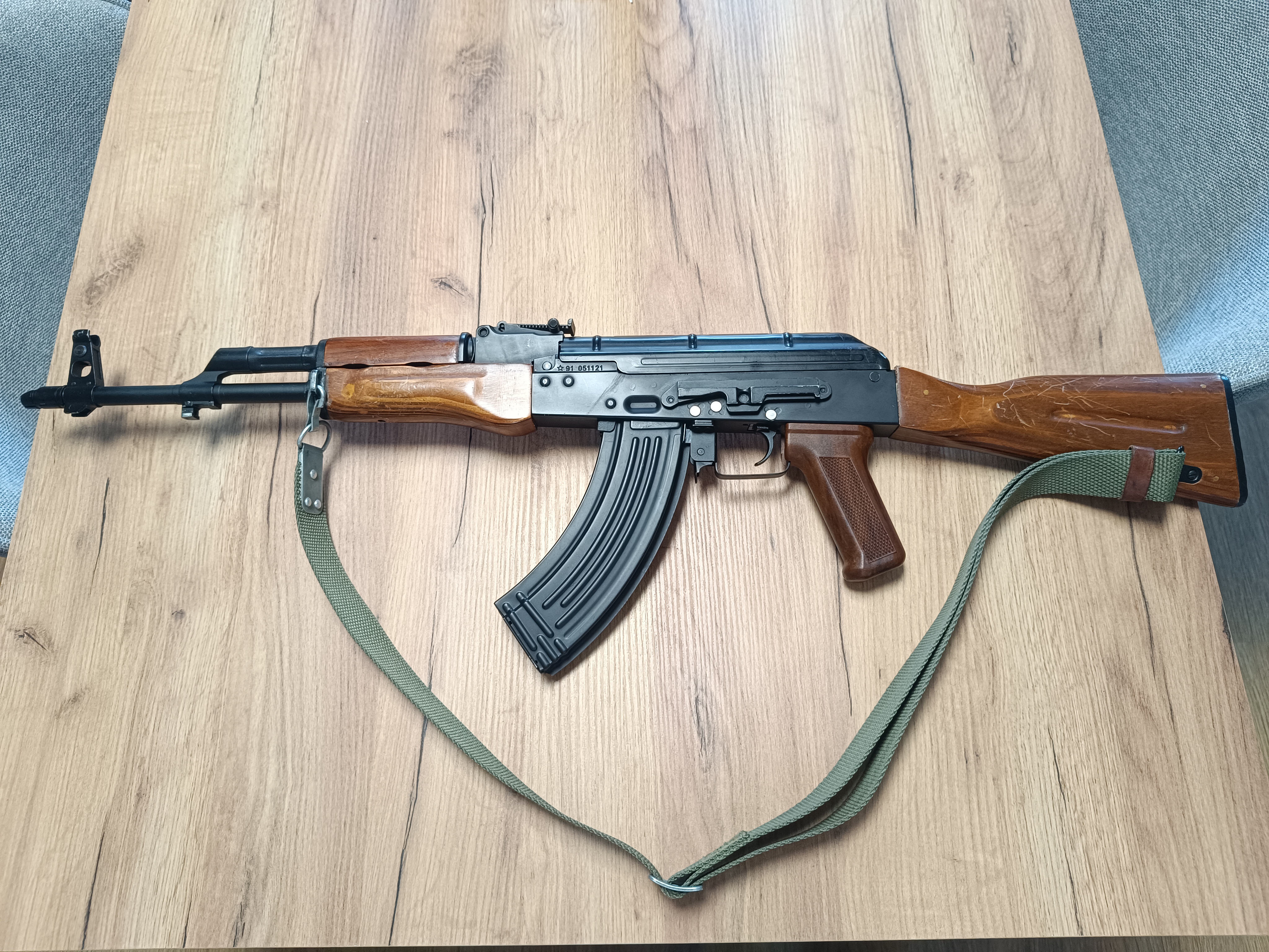 Karabin ASG - AKM Metal i drewno 440 FPS