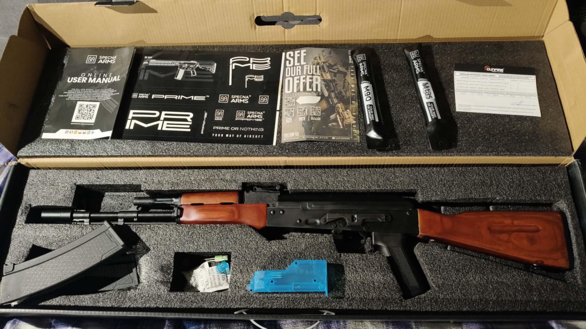 Specna Arms Prime™ SA-PJ02 Aster V3 SE ETU z silnikiem bezszczotkowym Czarny