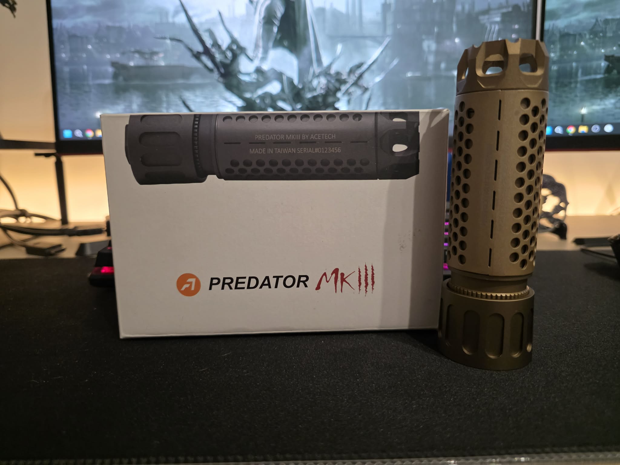 AceTech - Tłumik płomienia z montażem QD Predator MKIII