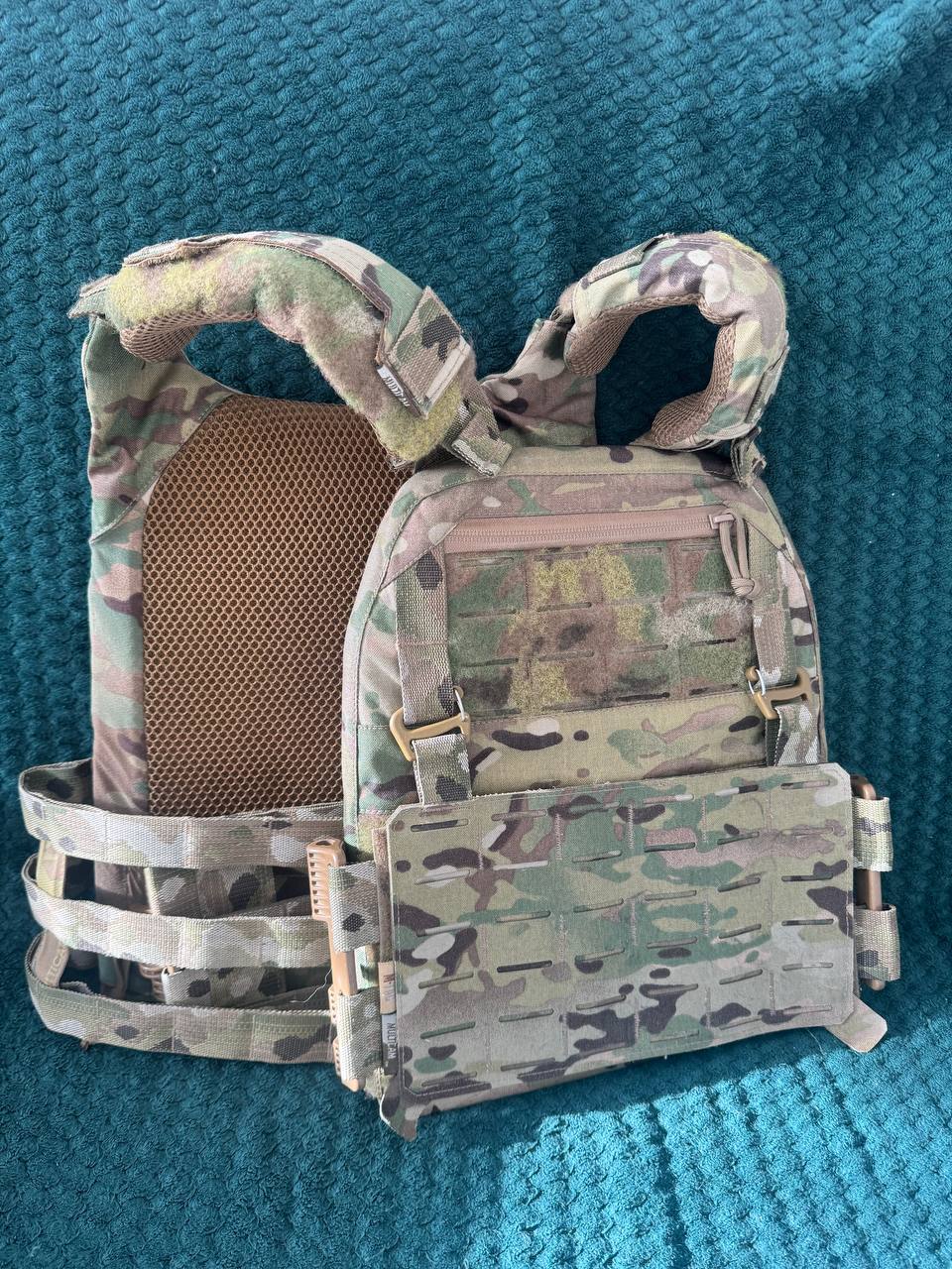 Zestaw plate carrier M-Tac Cuirass Elite Gen II (Multicam) + front flap HUSAR Hybrid Rifle Front Flap + 3× ładownice GPC Wing Pouch