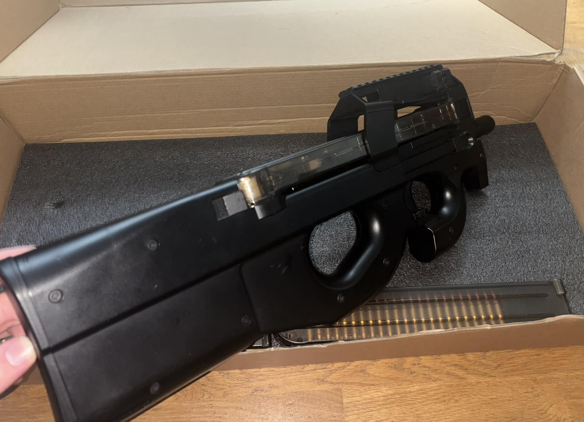 P90 Double Bell+3 magazynki (Nie wiem ile jest warta, proszę pisać propozycje cenowe)