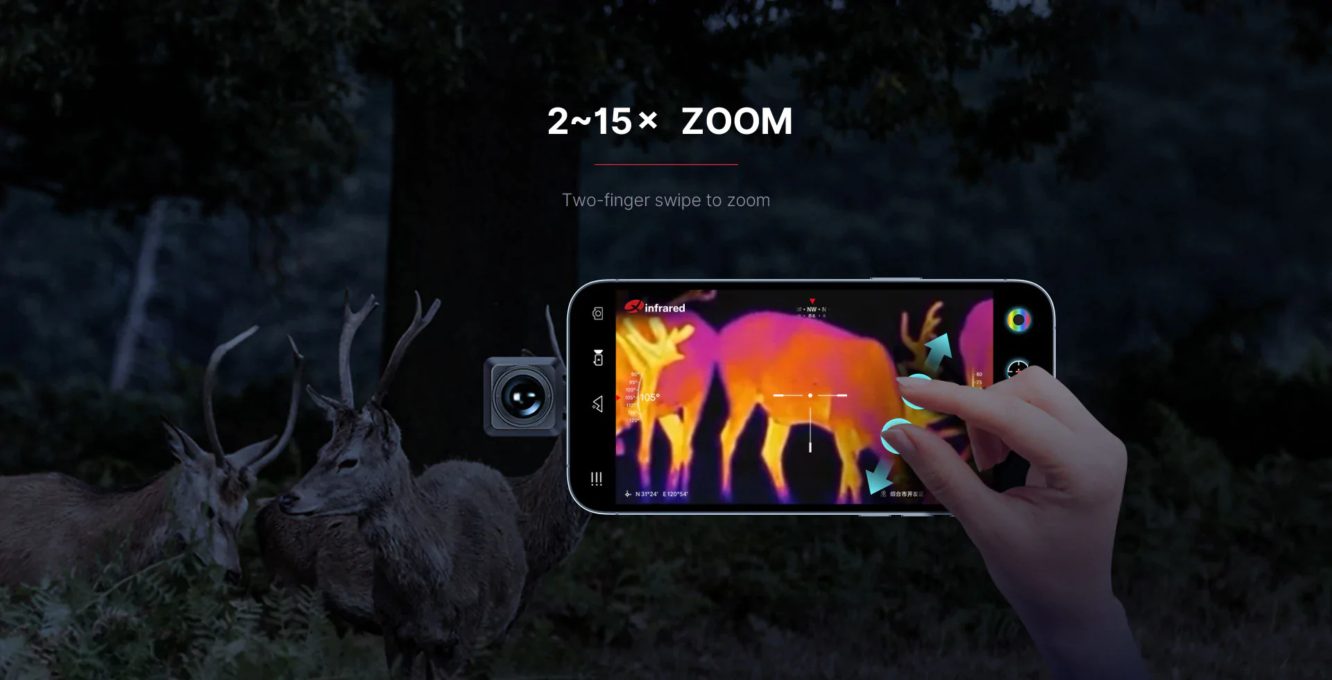 InfiRay Xinfrared T2 Pro thermal imaging adapter