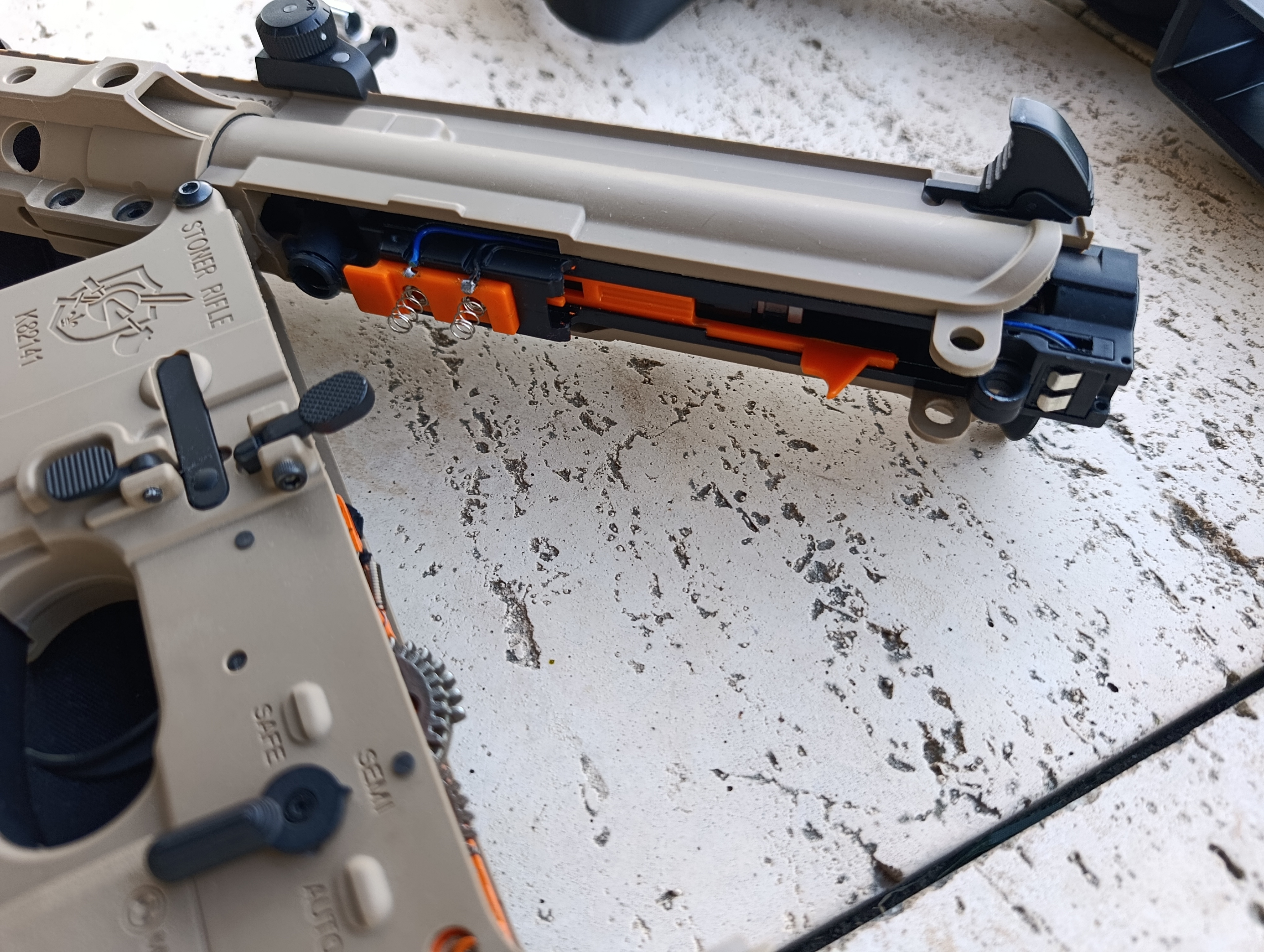 2 Karabiny na kulki żelowe gel blasters najwyższej jakości meta gearbox