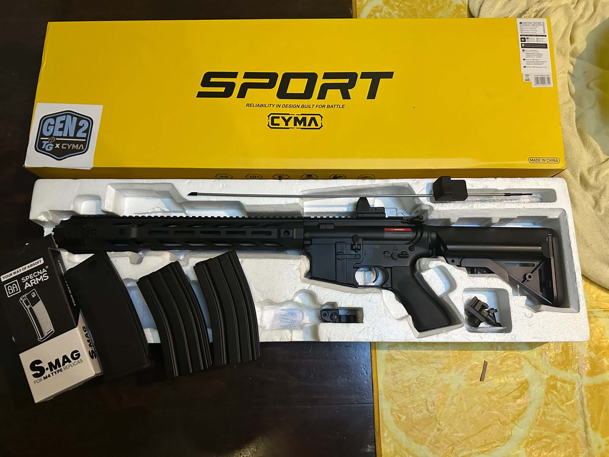 ASG CYMA CM.518 Sport Line GEN 2 Full Zestaw