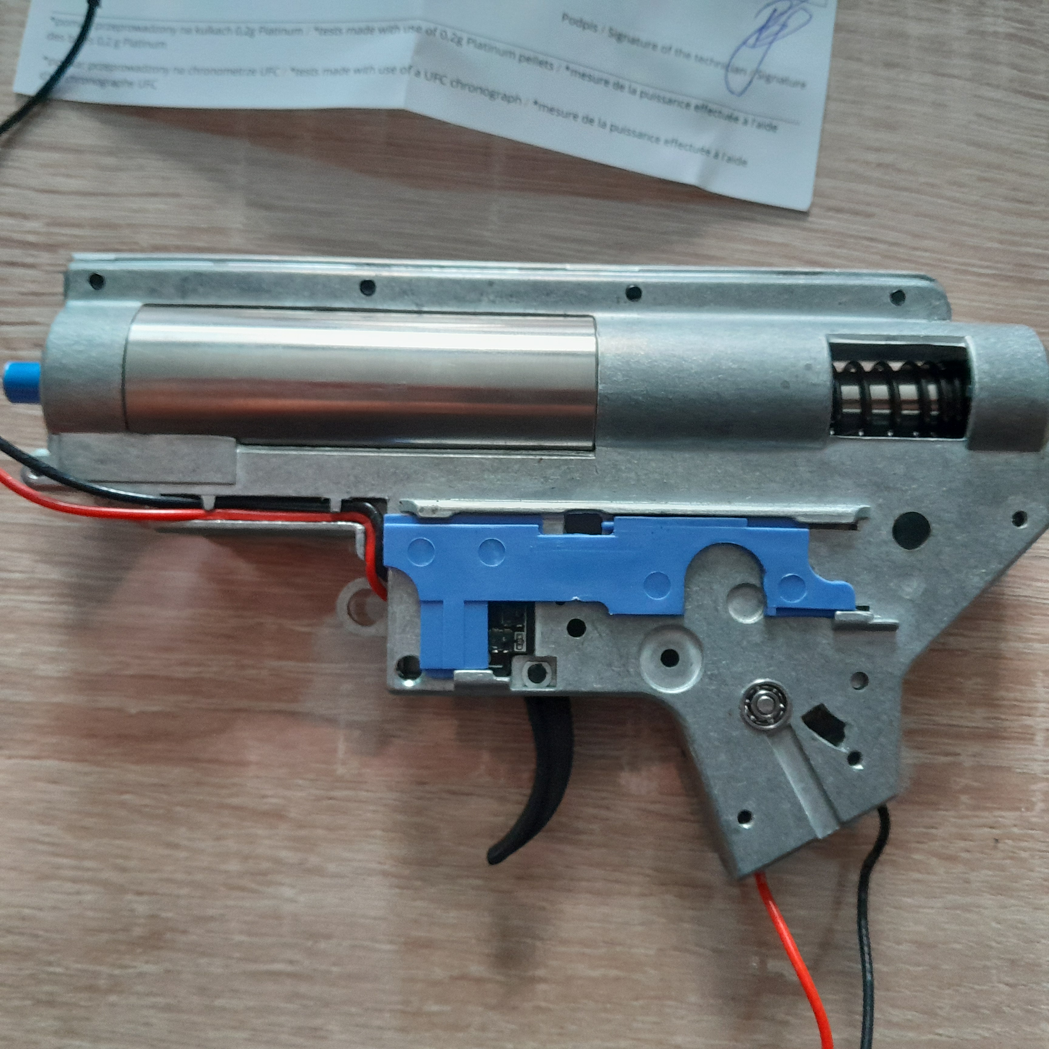 Kompletny gearbox V2 z ETU i QSR od E&C ~415fps + silnik