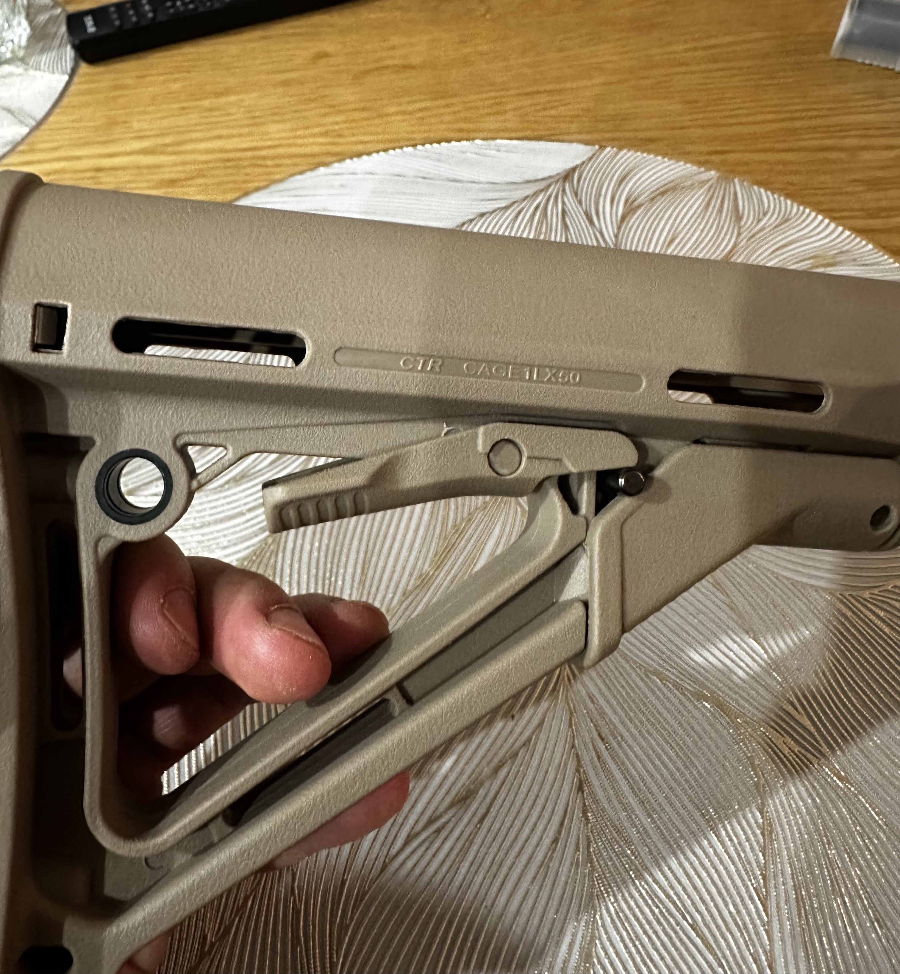 Kolba Magpul Ctr , replika Asg polimer moe qd