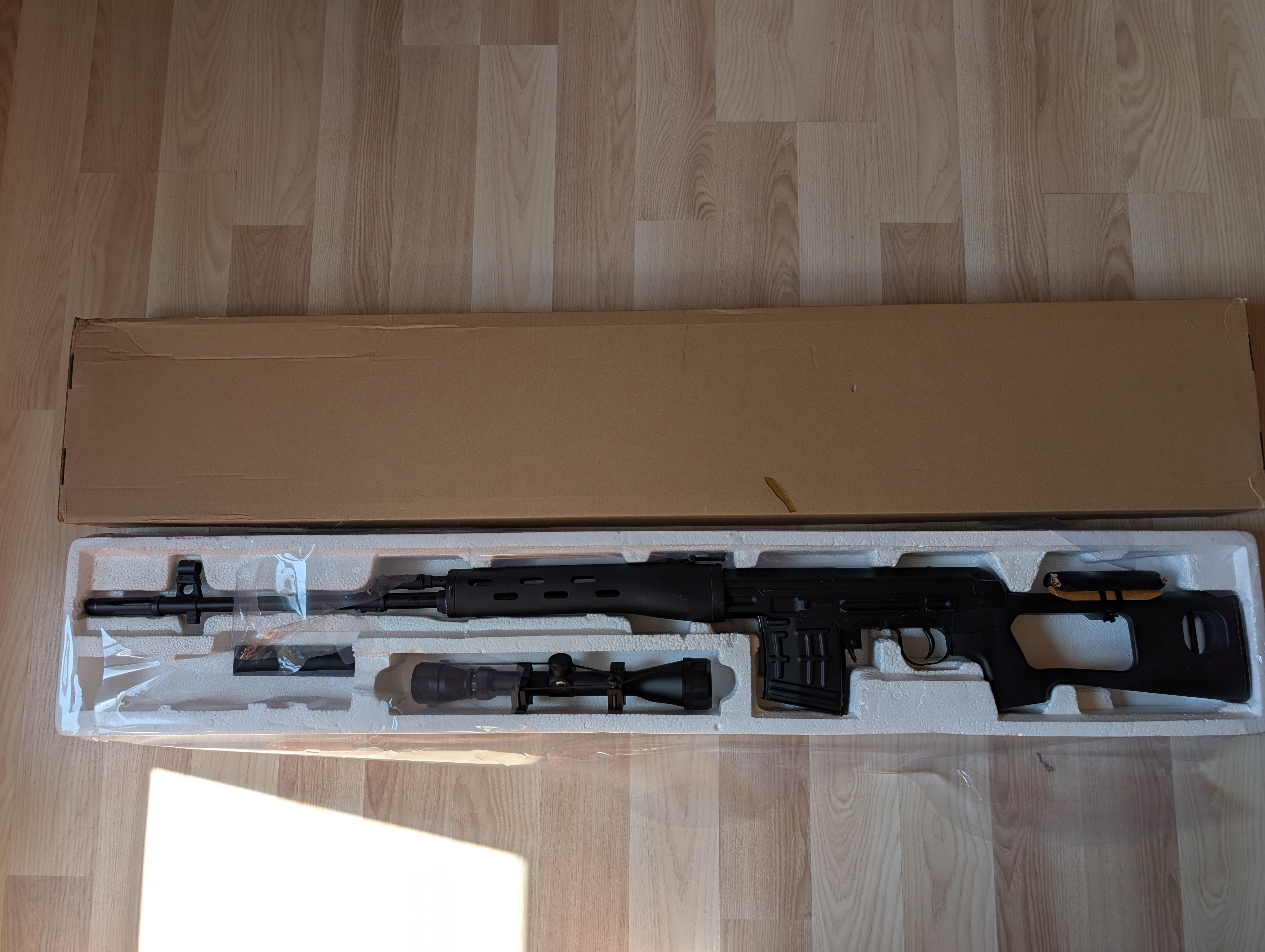 Zestaw replik Dragunov,Mp5,Ak 47 ,G3 , shotgun