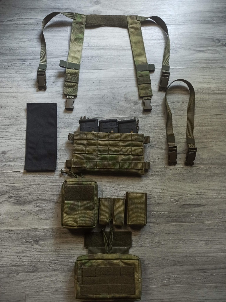 ATACS FG plate carrier 2w1 Cordura 1000D zestaw NOWY - UNIKAT