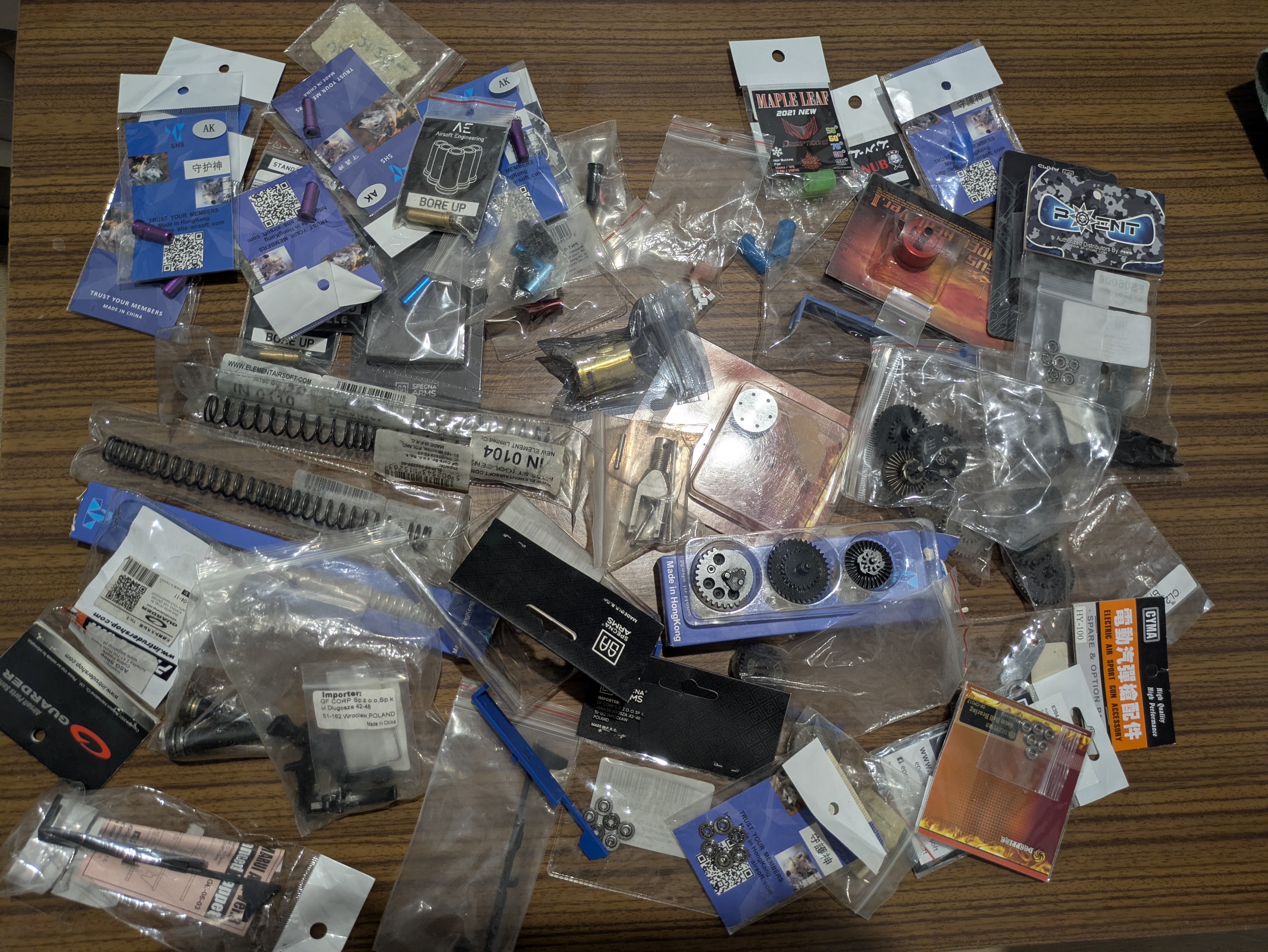 Części, dodatki, pozostałości po serwisie