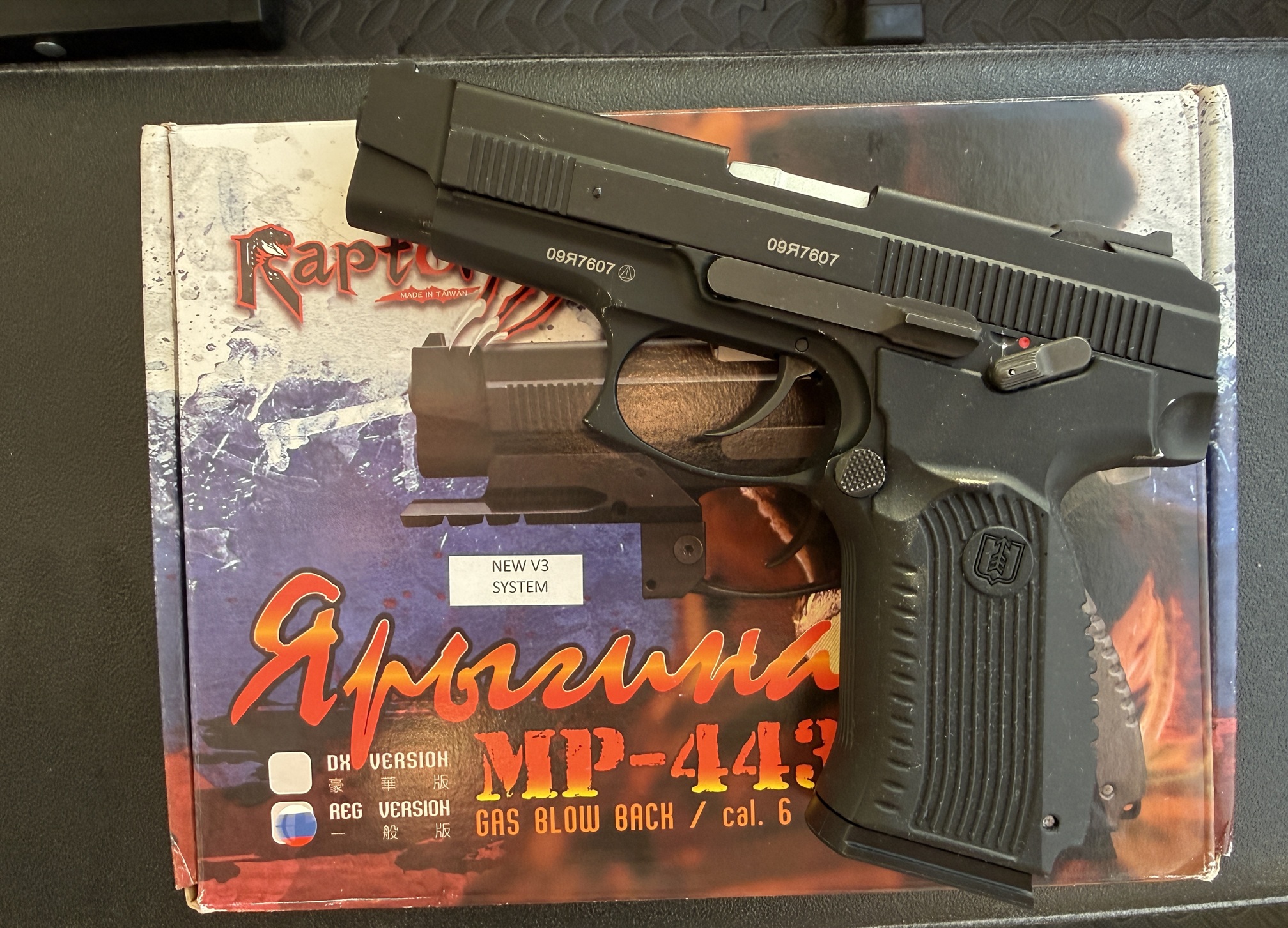 Replika airsoft Raptor Grach MP-443 v.3 GBB