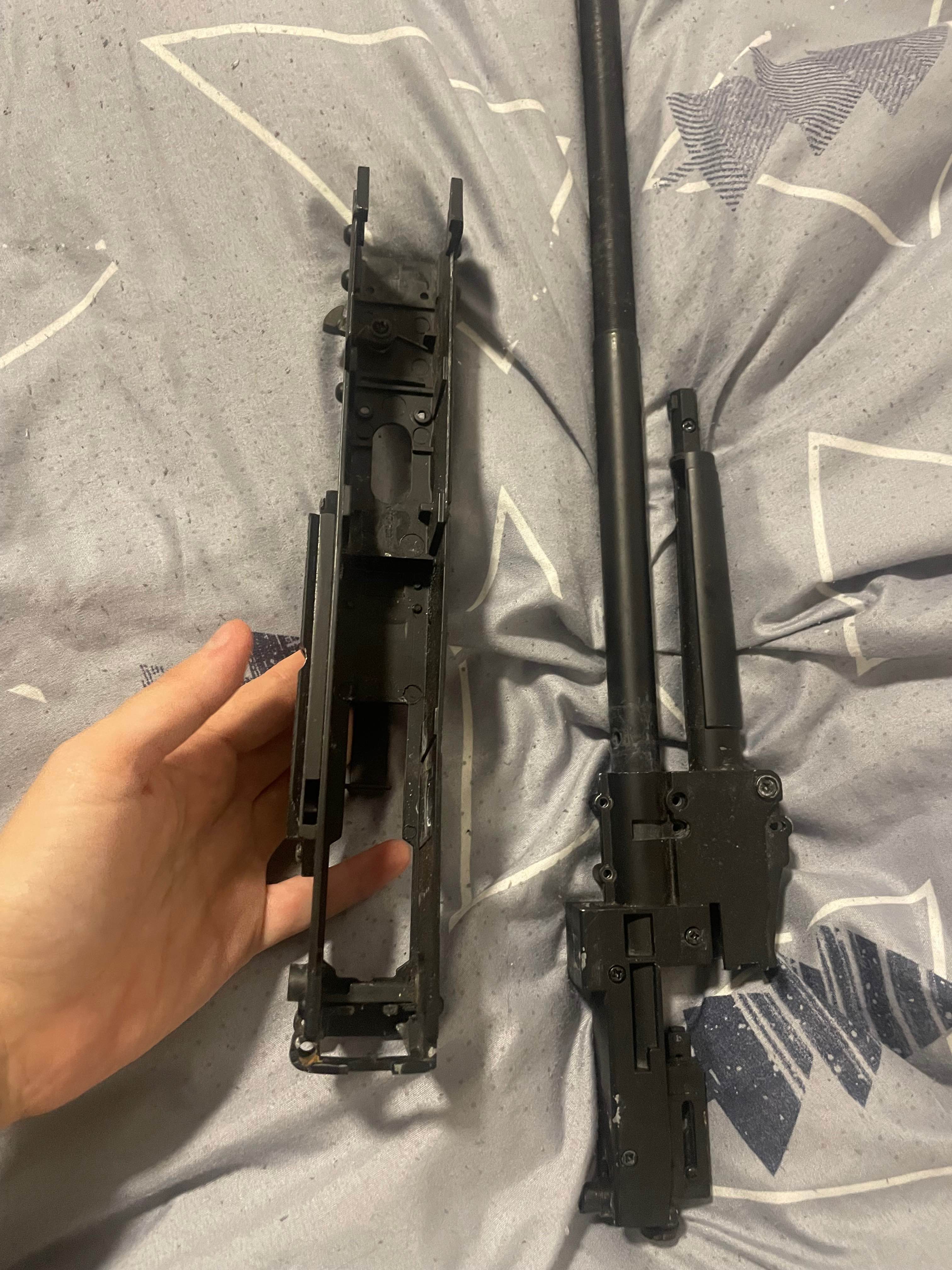Części do repliki AK / lever-action / projekt – korpus, lufa, komora