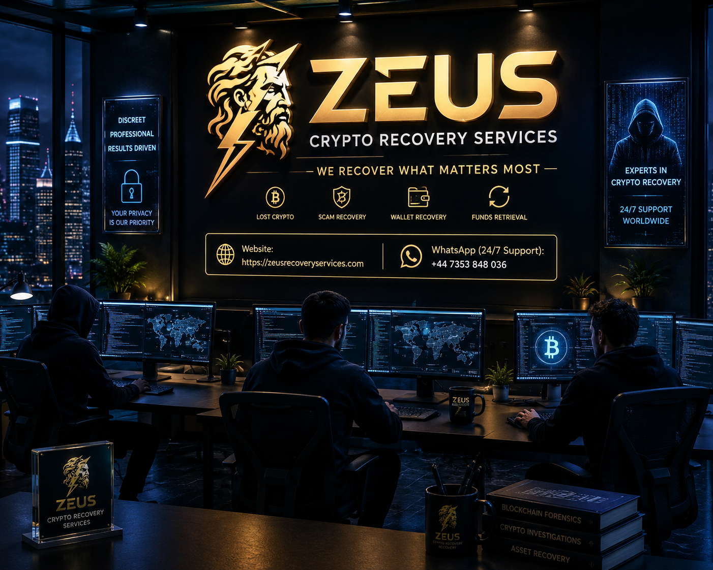 Legitimate crypto recovery company: recovering stolen funds or scam-related digital assets. Contact ZEUS CRYPTO RECOVERY SERVICES