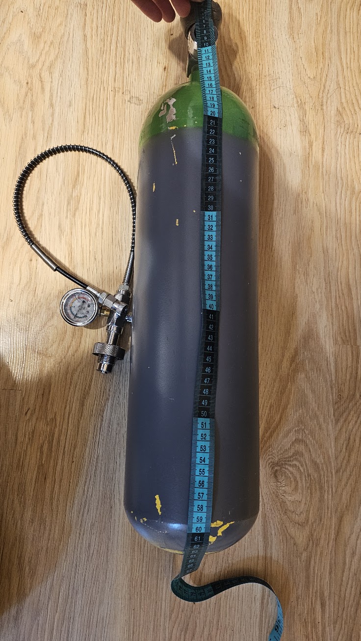Butla matka 6l HPA 300bar/4000psi + Przetoczka