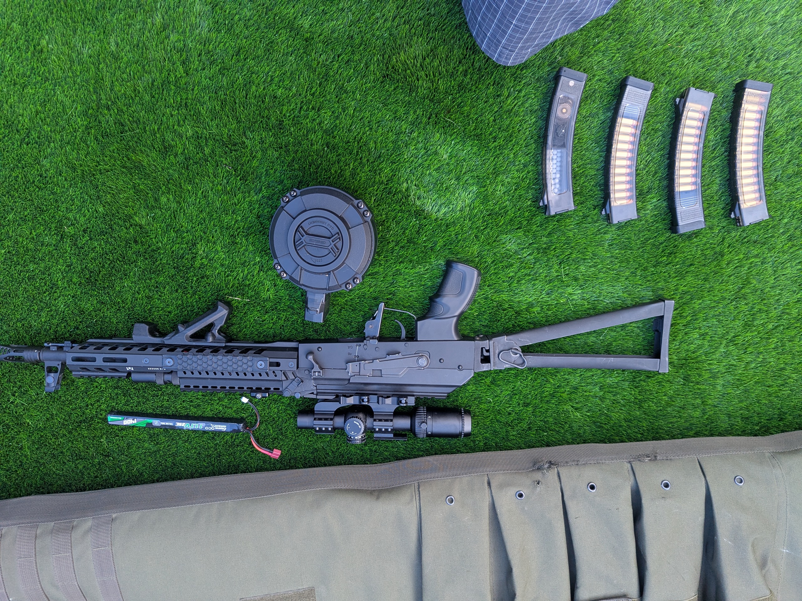 Karabin szturmowy G&G PRK9L wariacja AK47 zestaw z magiem drumm