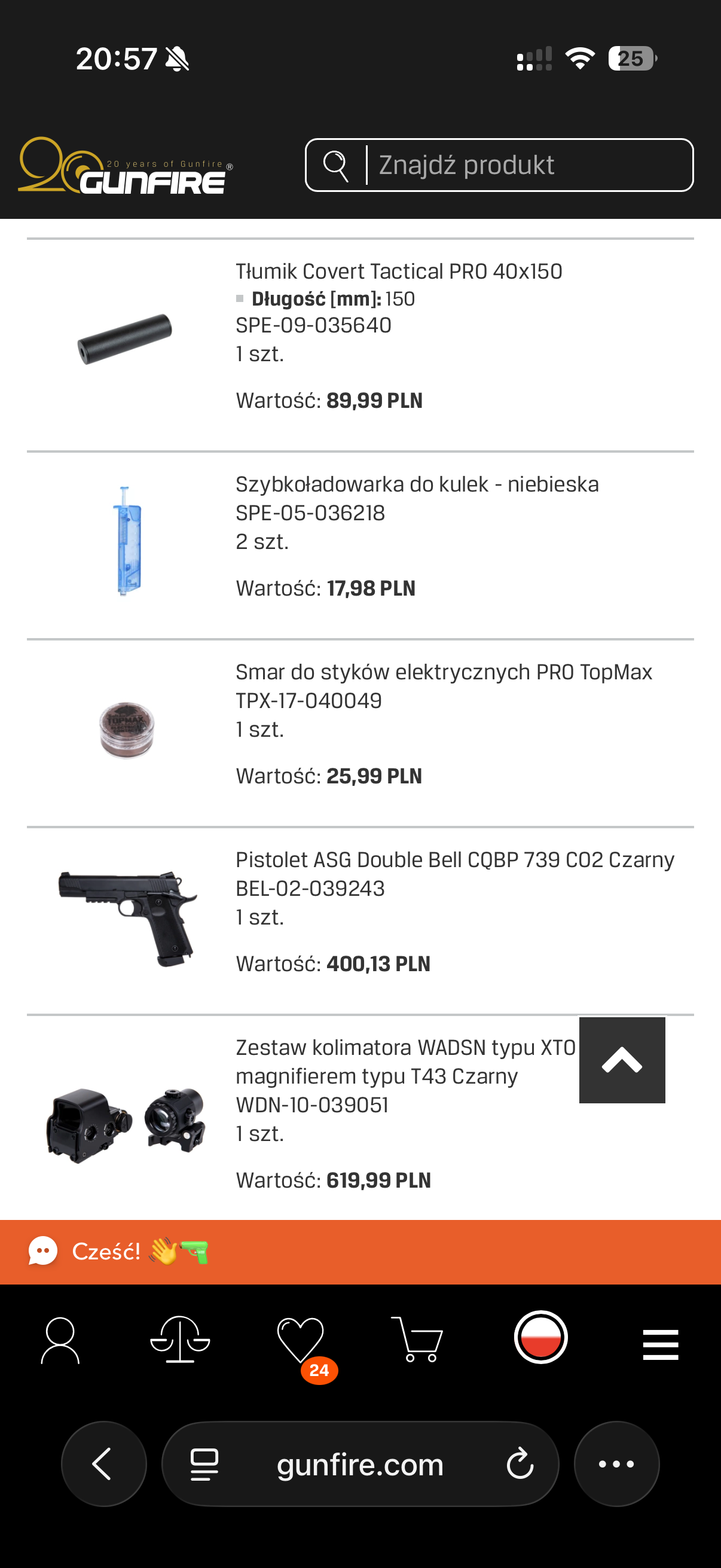 Kompletny szpej ASG WZ93