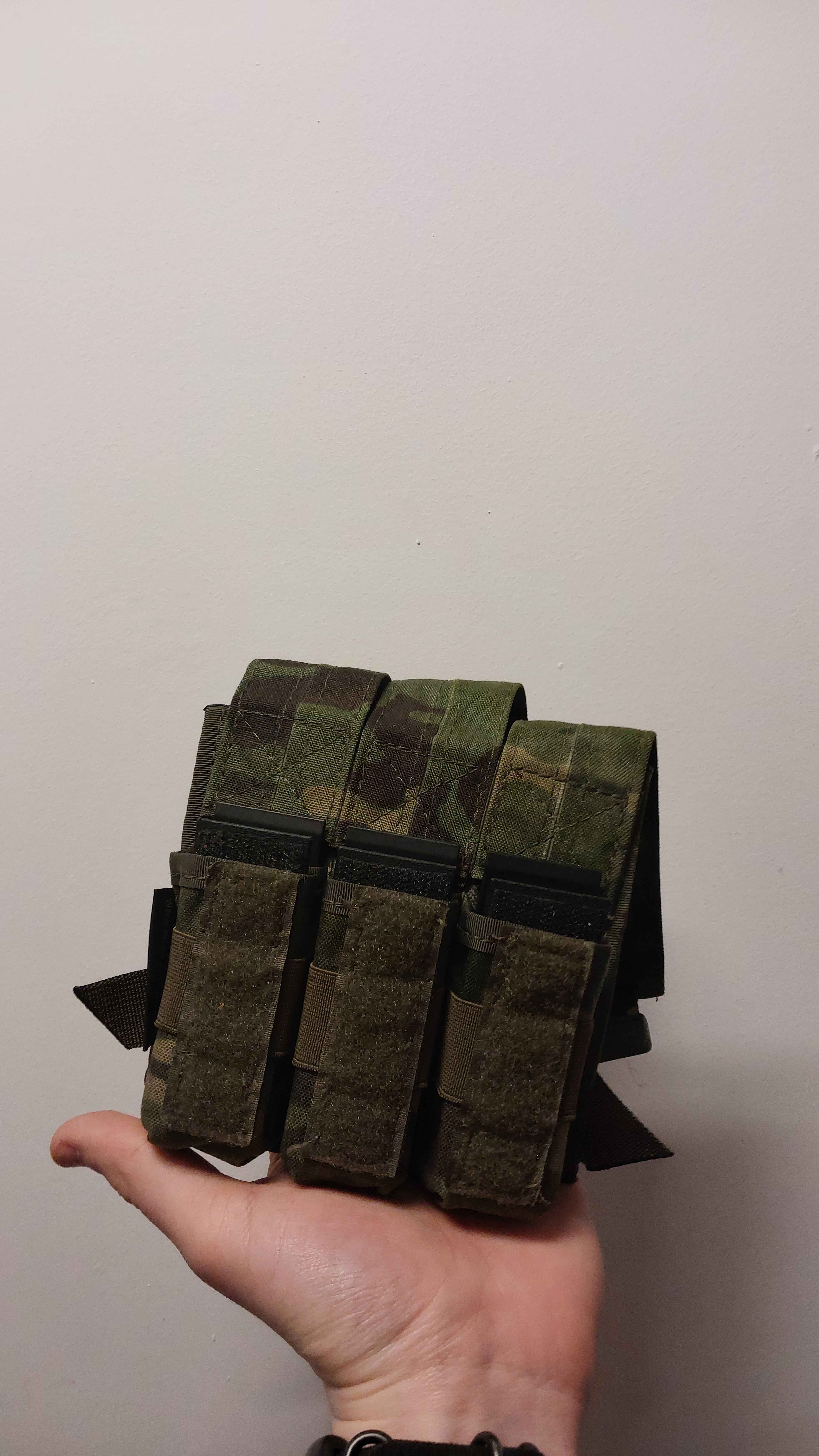 Ładownica MIWO FAST FLAP CQB magazynki 3x pistoletowe / SMG / PM MultiCam Tropic z wkładkami kydex Cordura