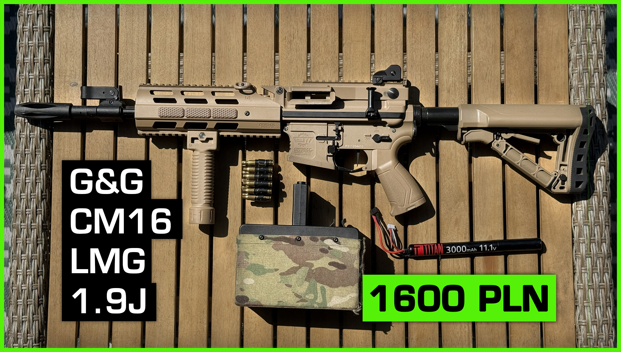 G&G CM16 LMG FDE + ASTER II Quantum Trigger 1.9J