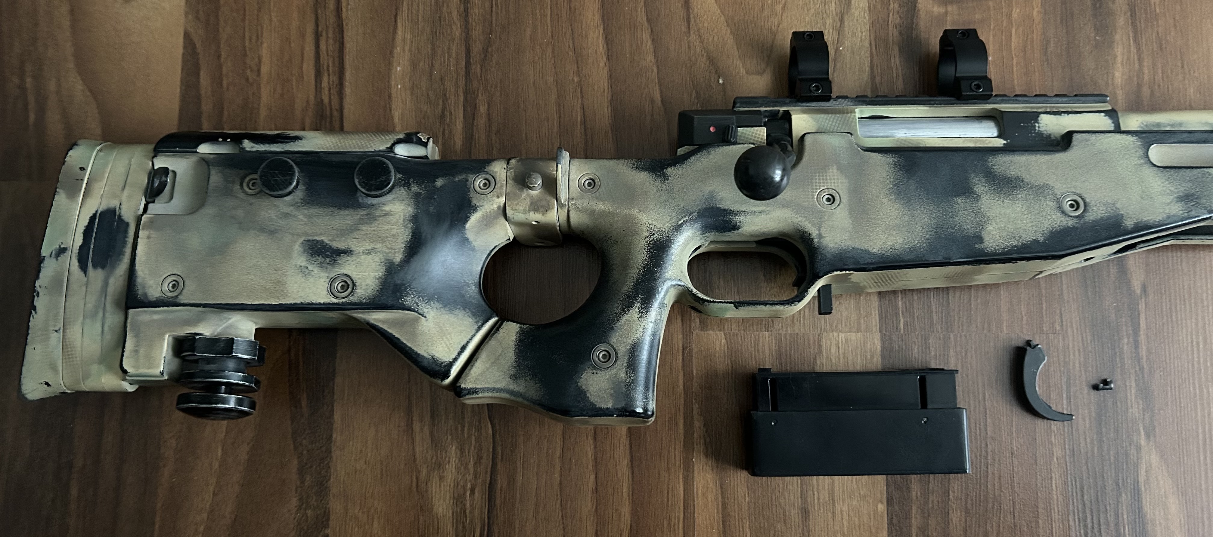 Karabin snajperski mb08 well l96 plus ghillie zamiana