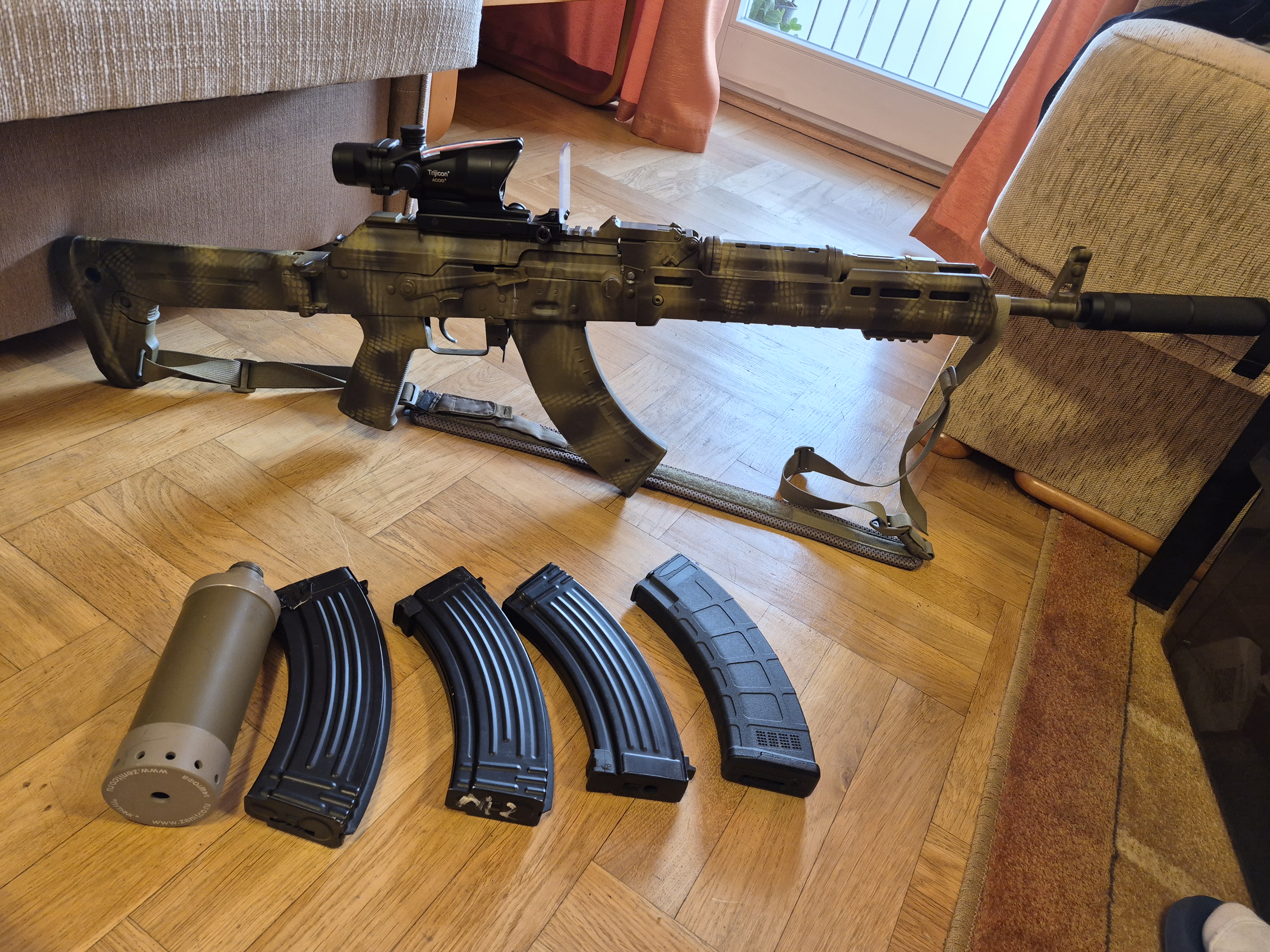 CM.077A Zhukov-S full metal, full tuning 85m, 2.0 J | magazynki | tłumiki | kolimator światłowód