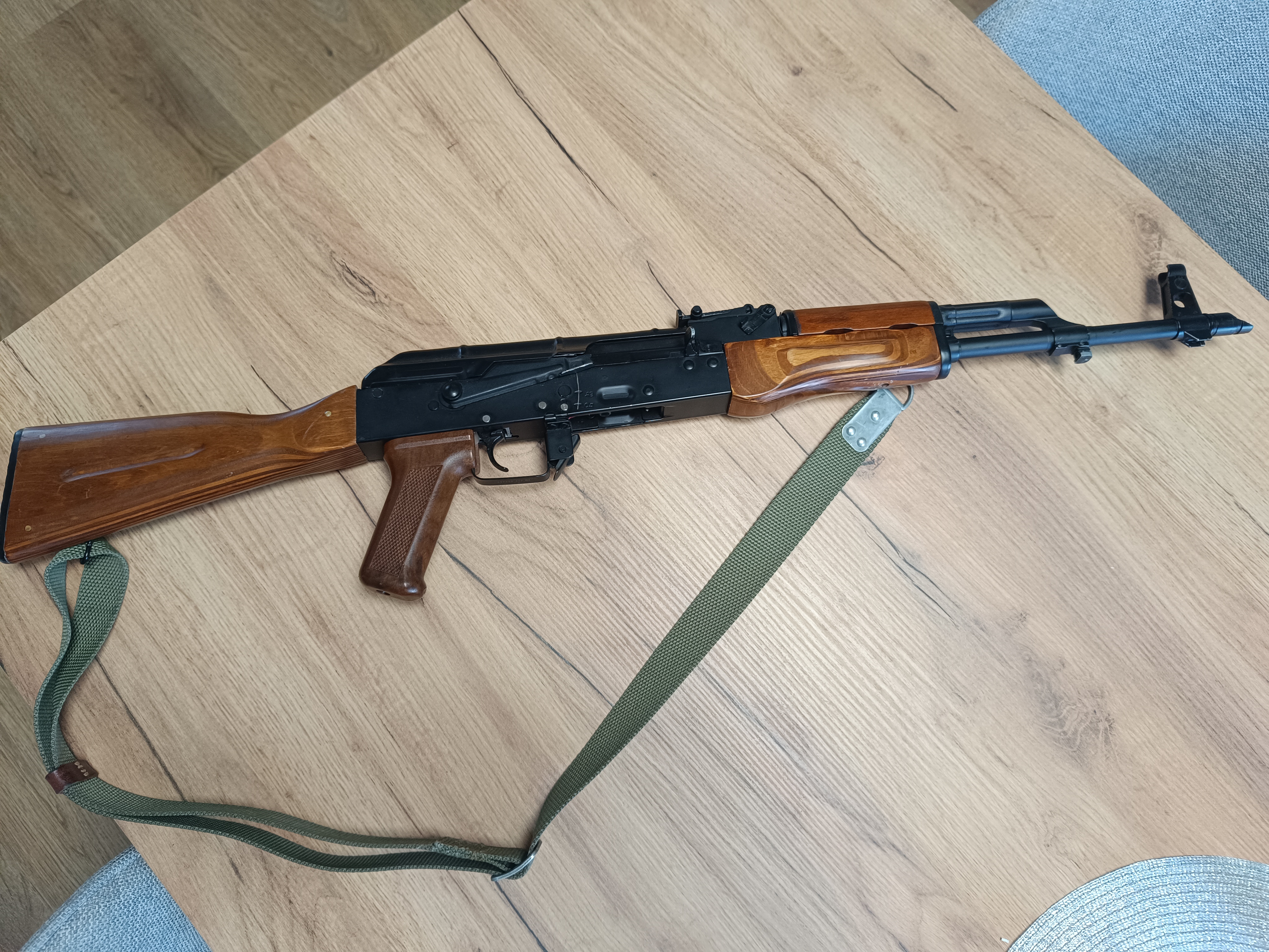 Karabin ASG - AKM Metal i drewno 440 FPS