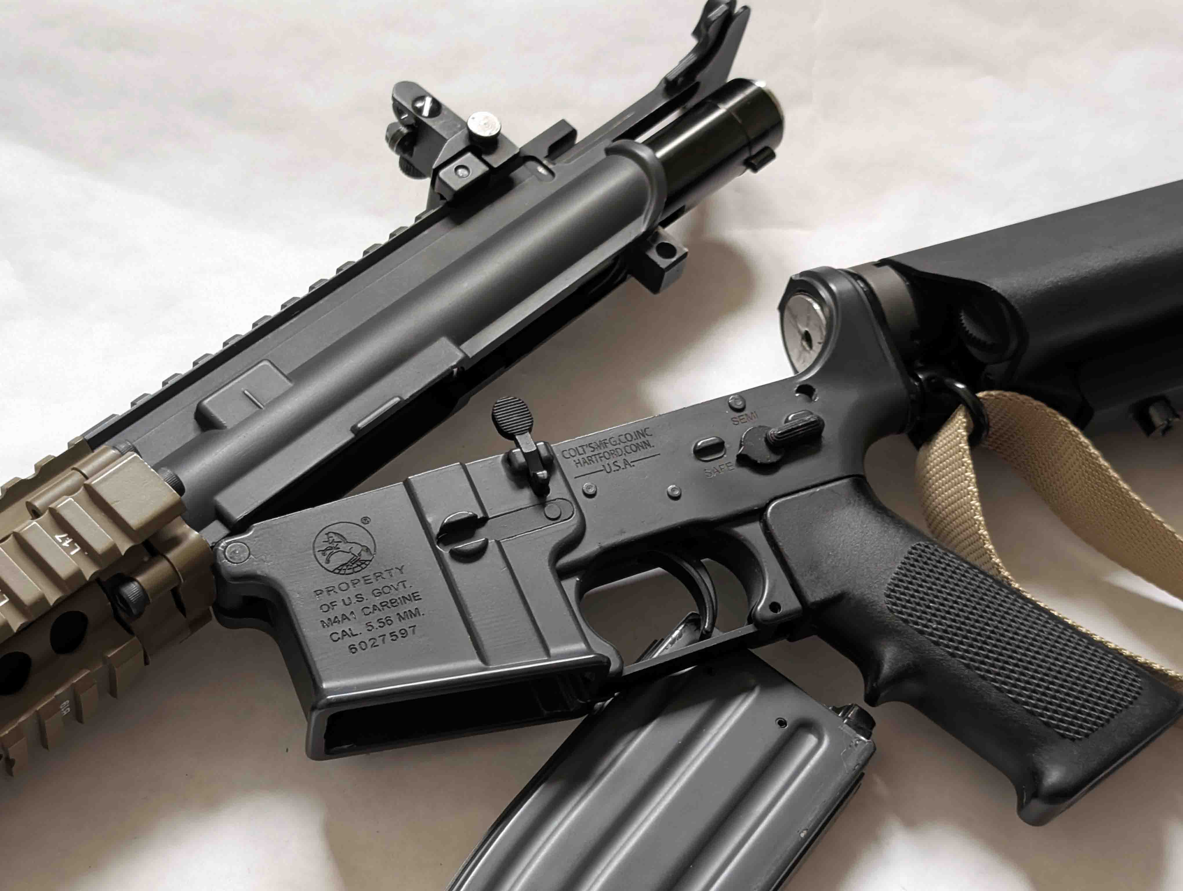PTW Airsoft Colt MK18 MOD1 M4 AR + Accessories