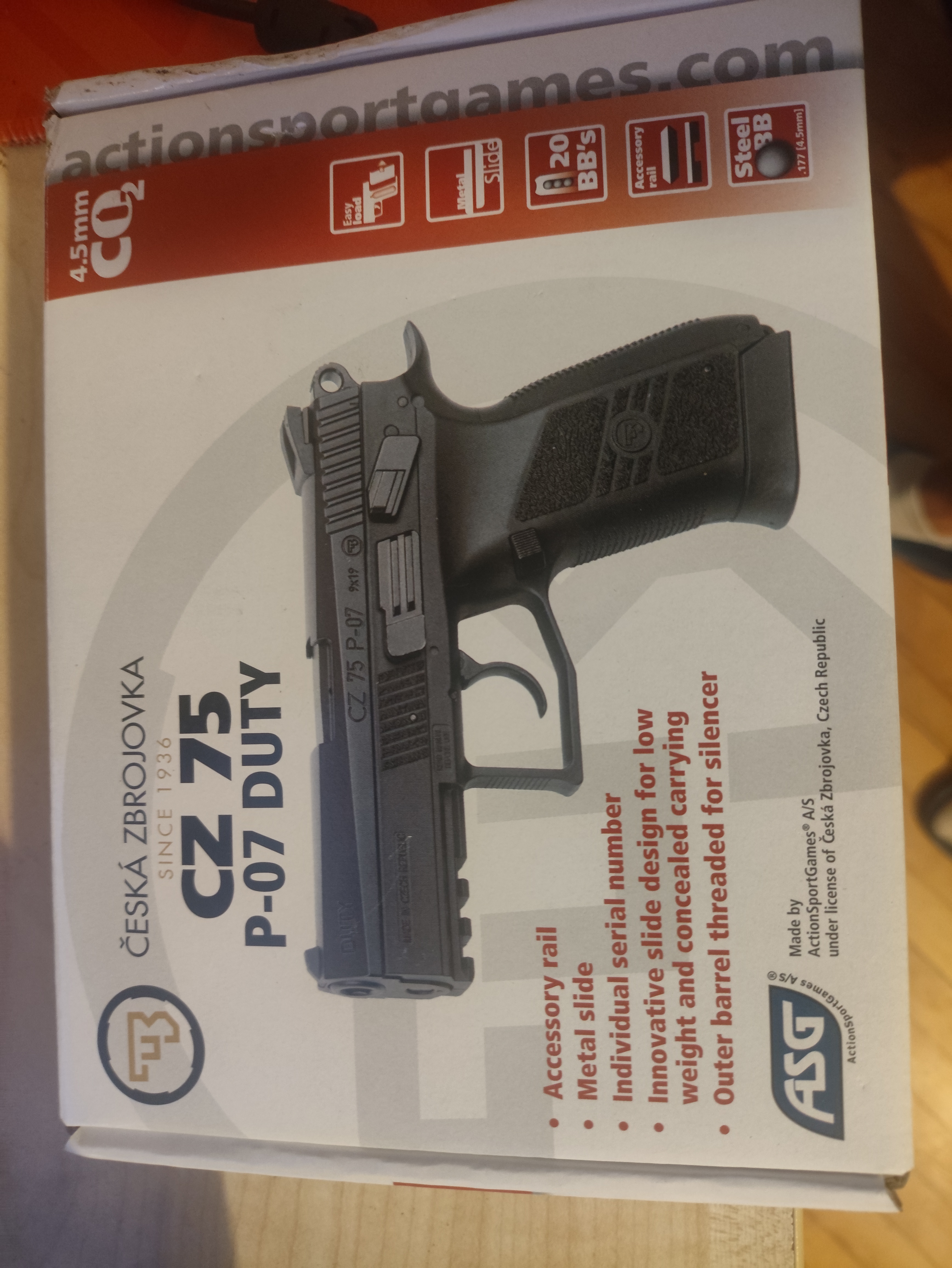 CZ 75 P-07 Duty 4,5 mm – 16726