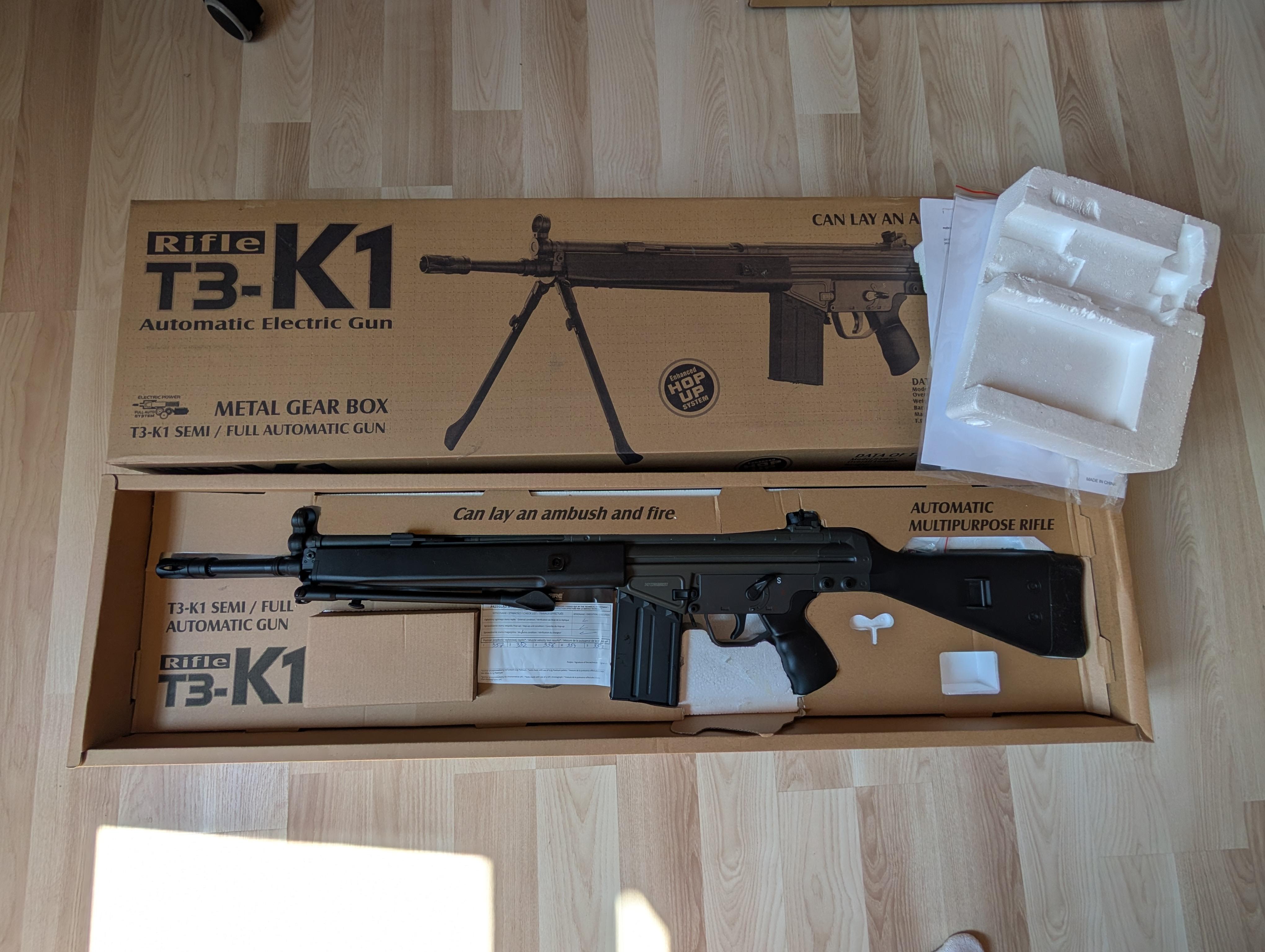 Zestaw repliki asg Dragunov,MP5,G3,AK 47