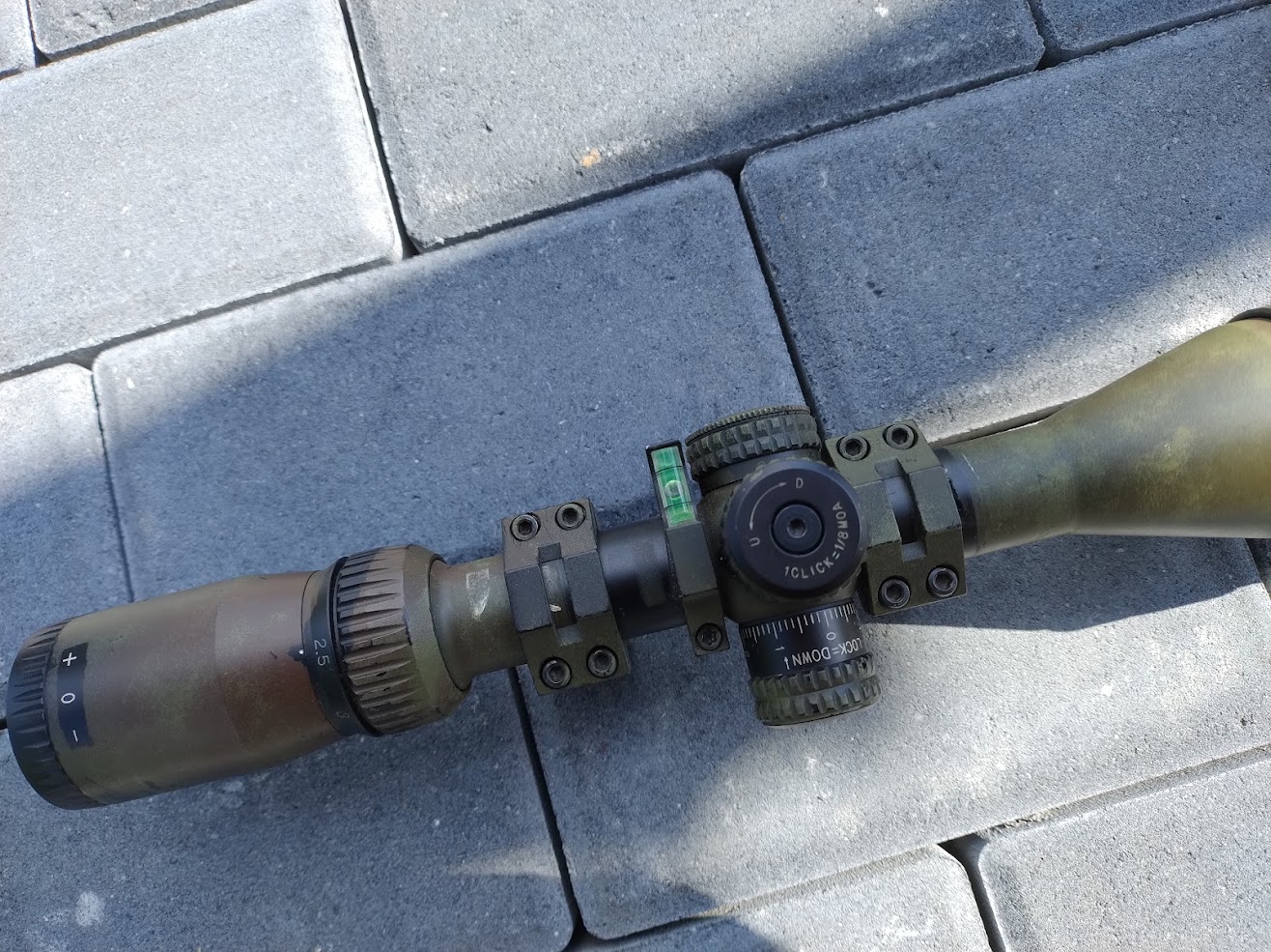 luneta theta optics 22mm 2.5-10x40 aoe