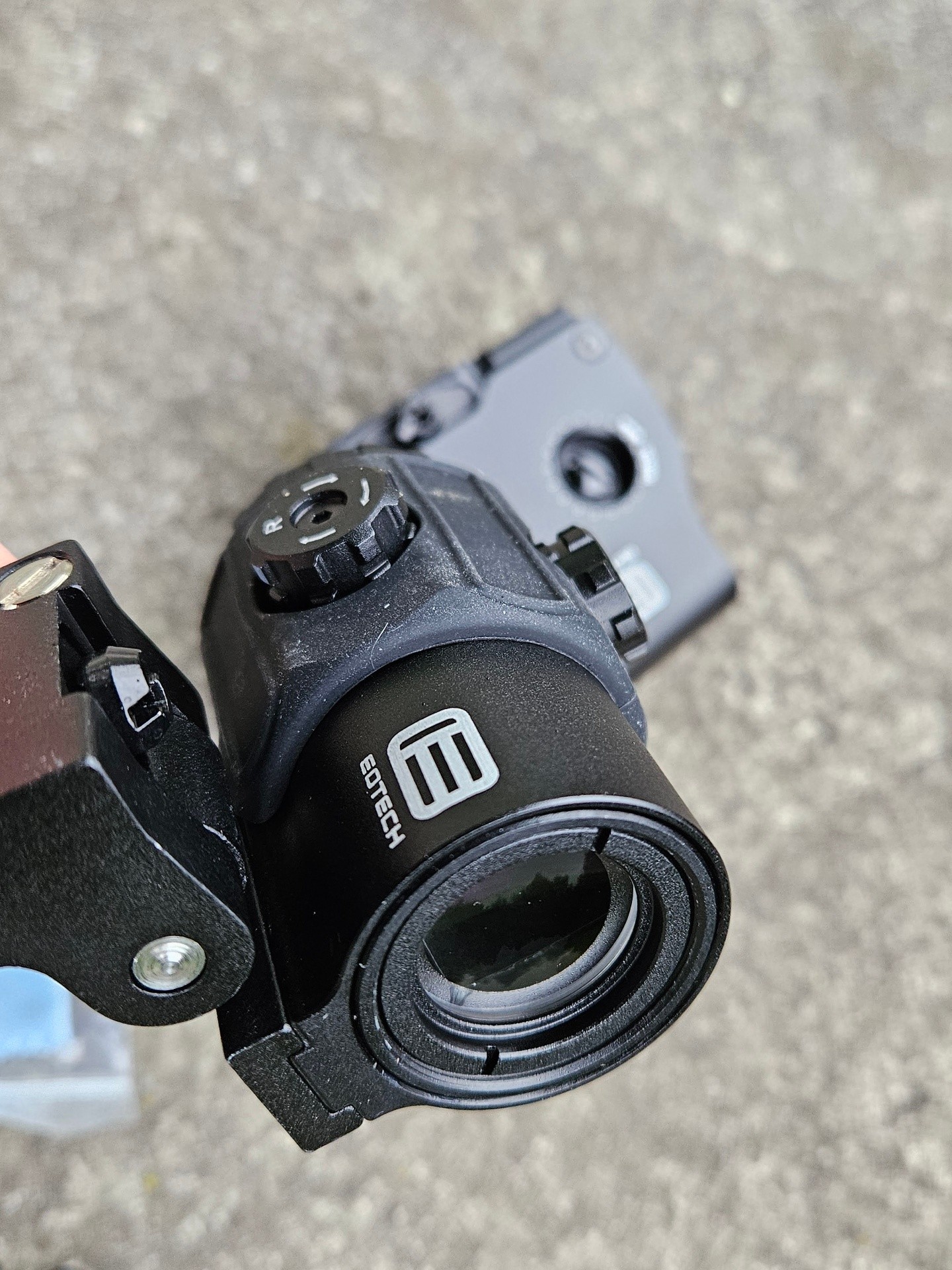 Replika Eotech ET558 + magnifier G43 oznaczenia stand bdb