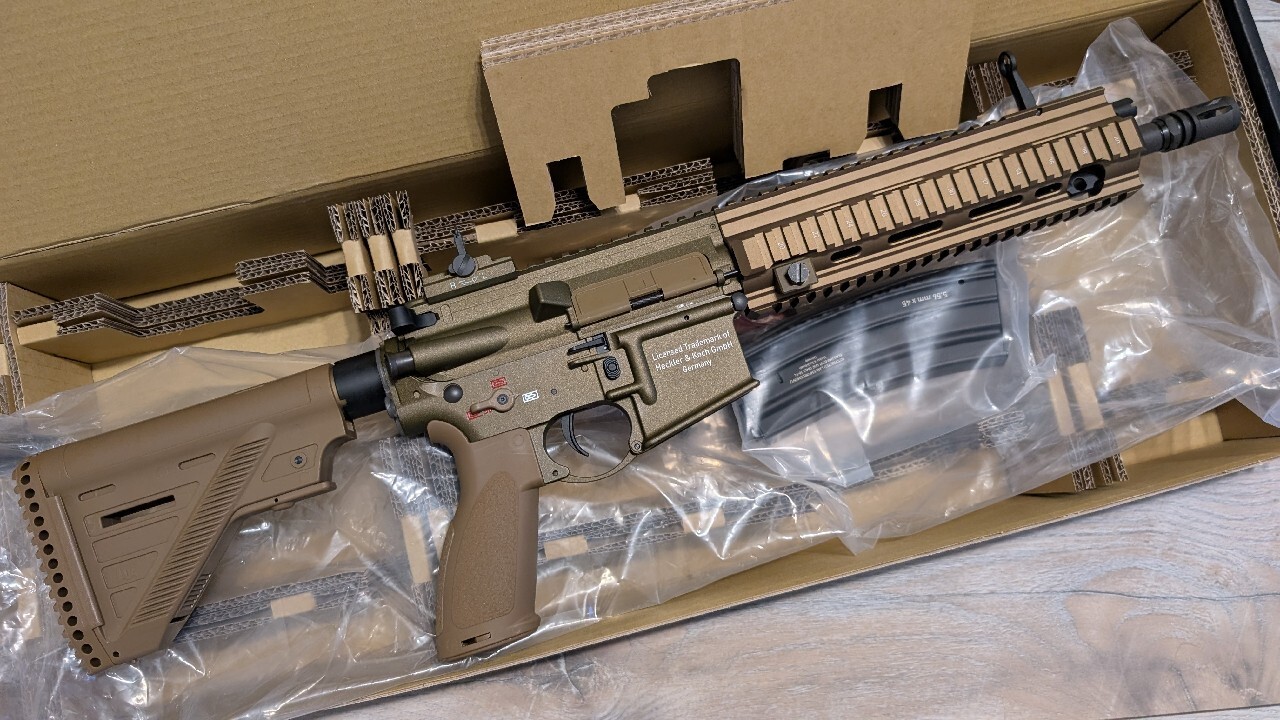 HK416 A5 RAL8000 Umarex VFC AEG nieużywana