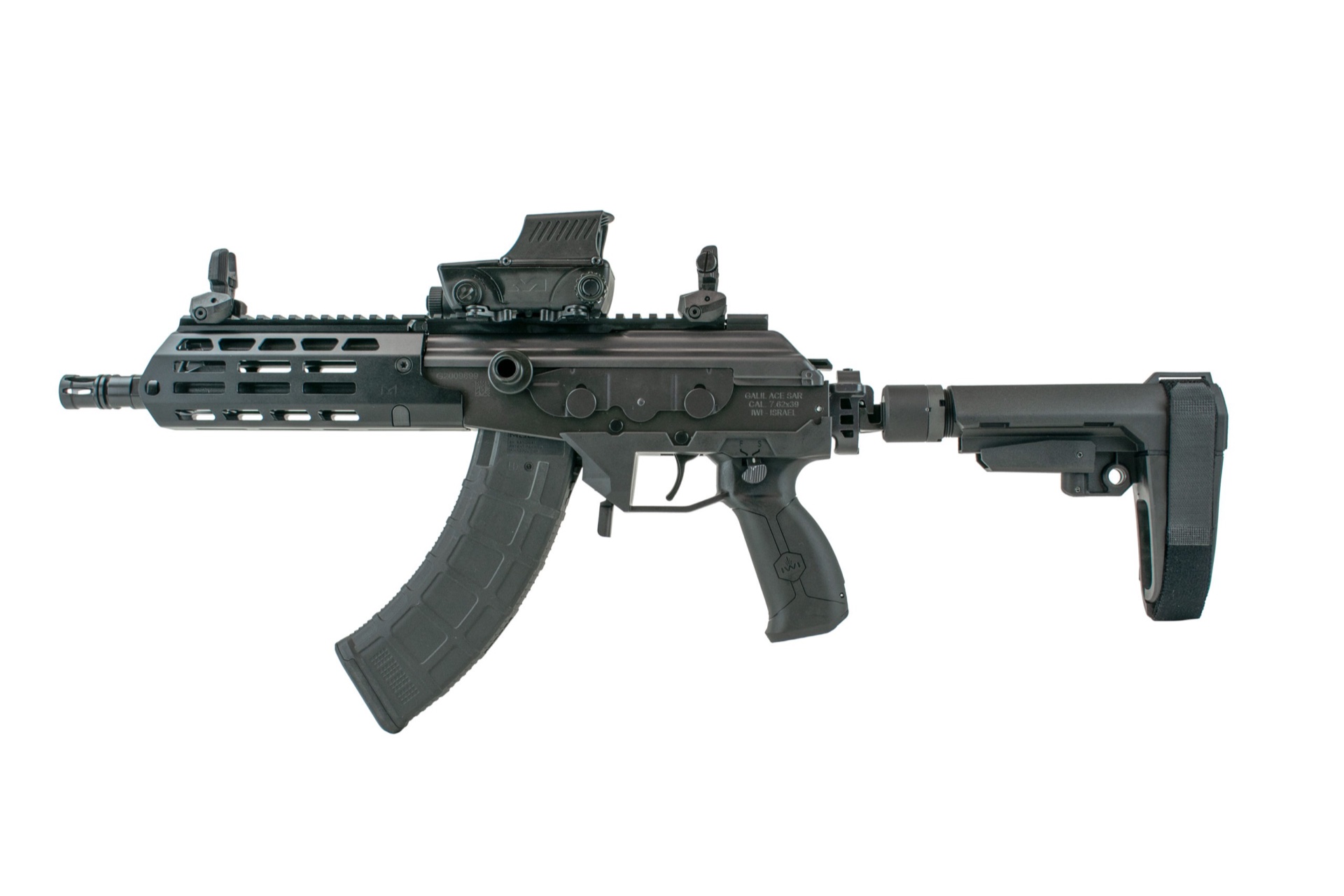 Galil ACE GEN II Pistol – 7.62x39mm with Stabilizing Brace and 8.3″ Barrel | IWI US, Inc.