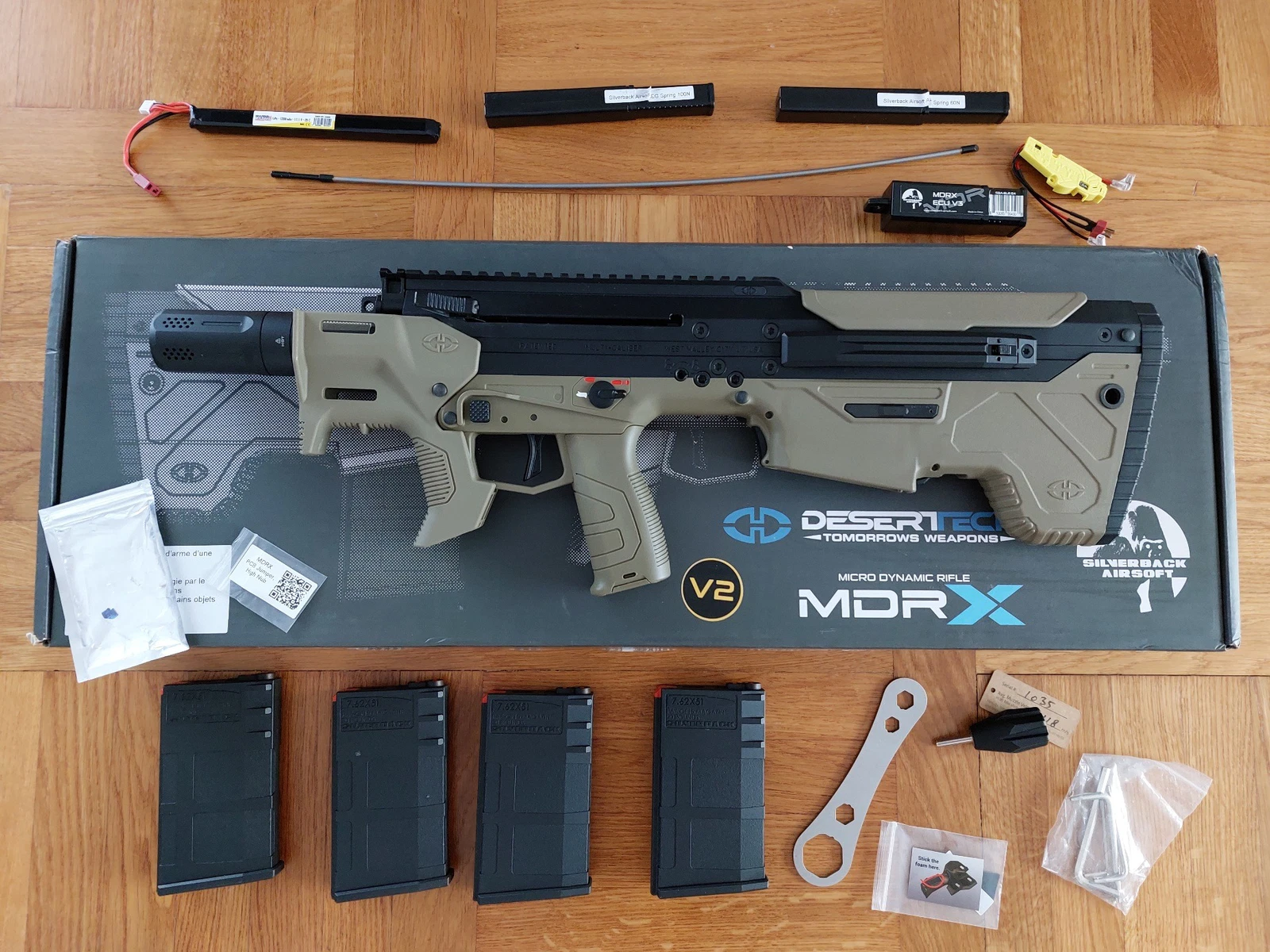 Silverback MDR Micron 7.62 dwukolorowy + magazynek + akcesoria