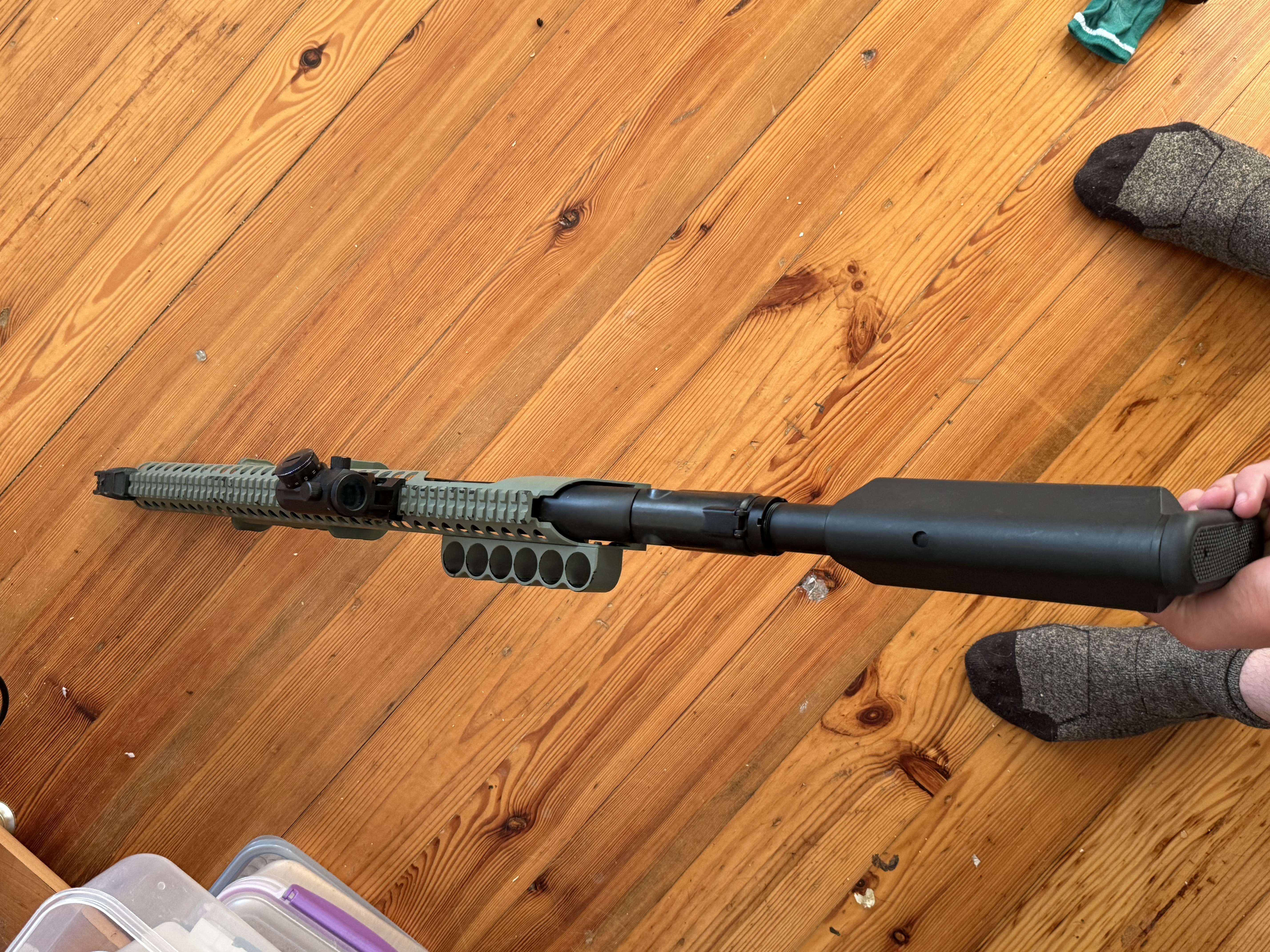 Strzelba jag arms na hpa z kolimoterem i zestawem shellsów