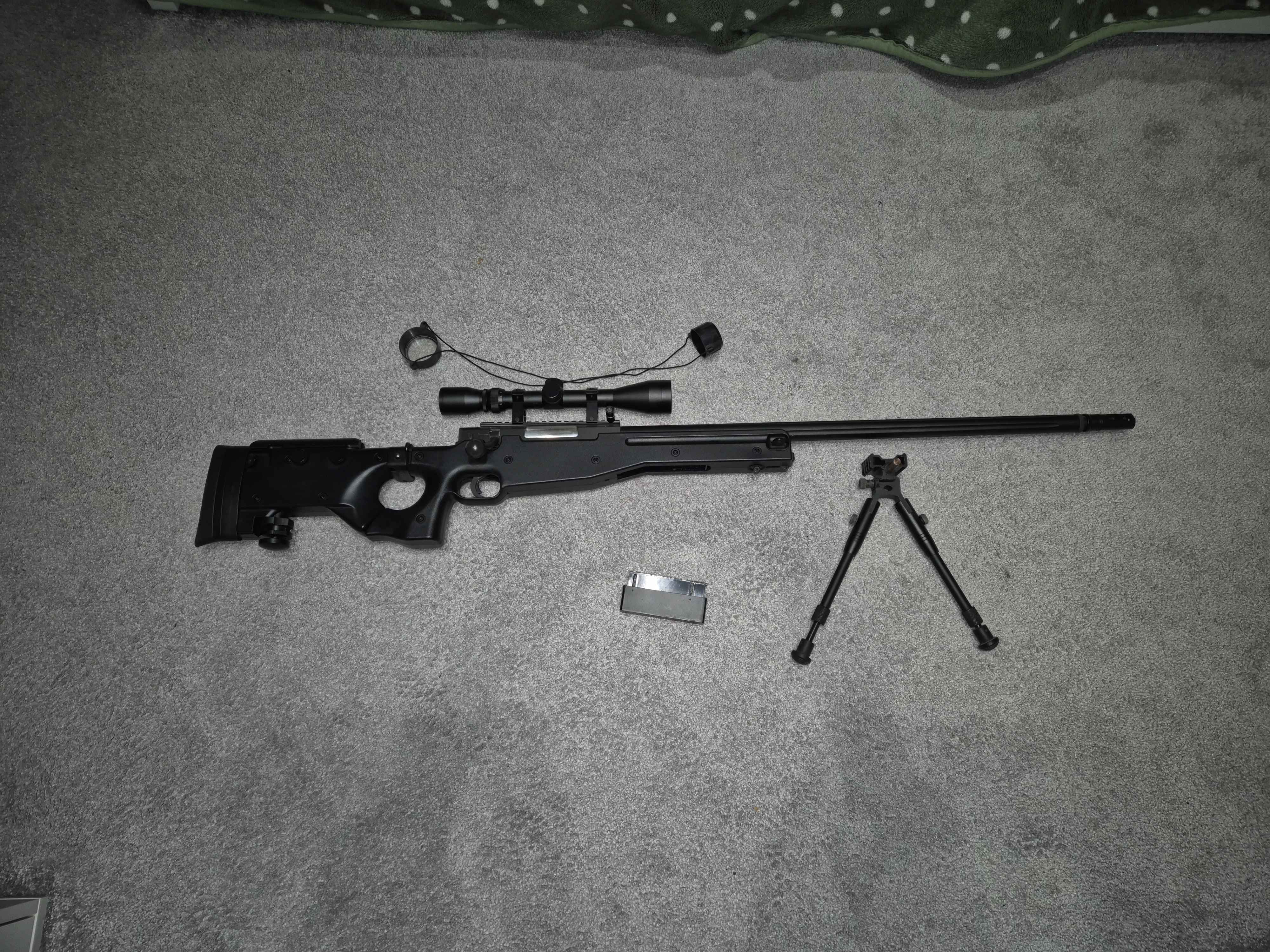 Replika ASG Well L96 AWP + luneta + dwójnóg