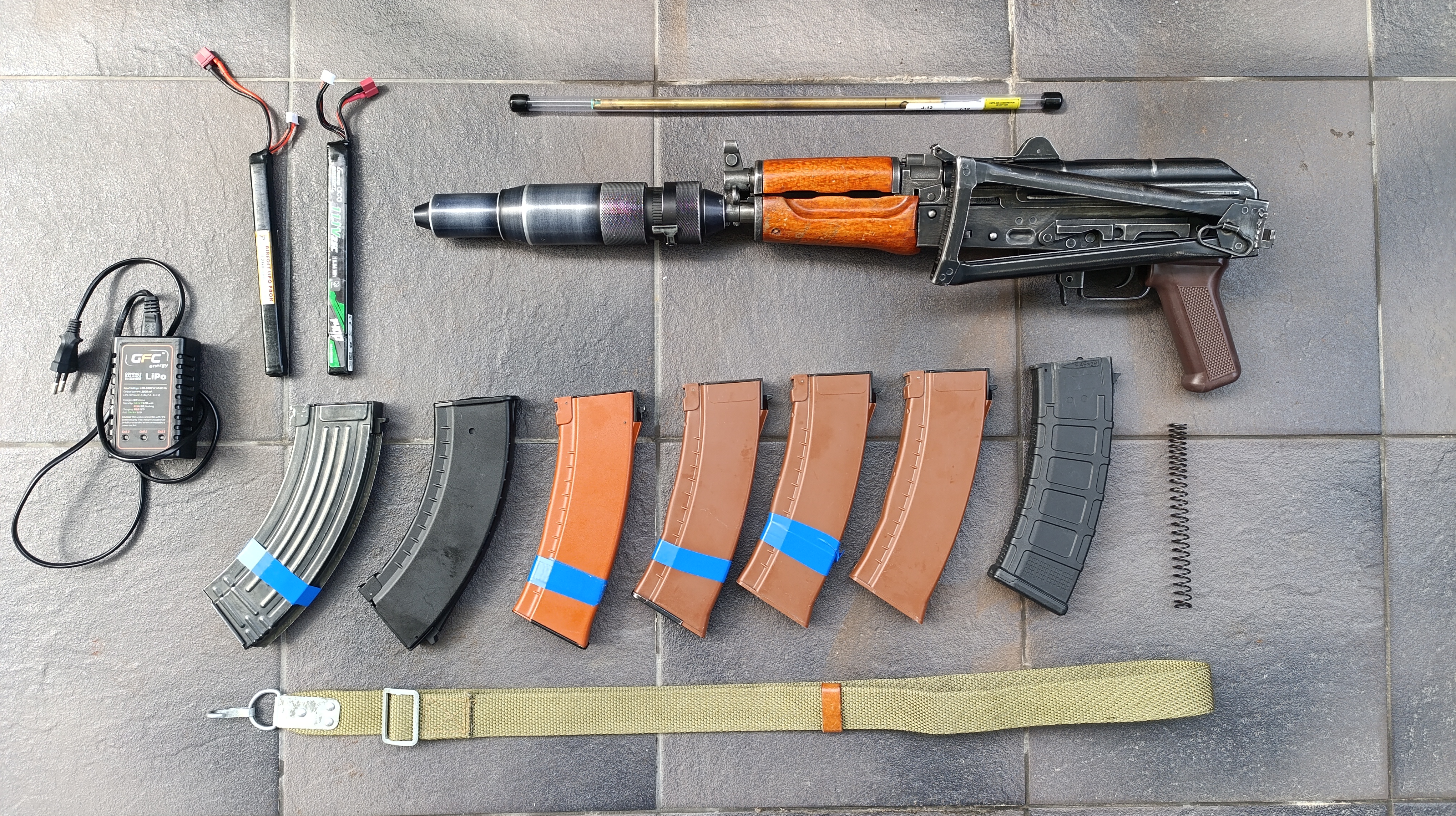 AKS-74U E&L CUSTOM PEŁEN ZESTAW perun hybrid, precka, PBS-4