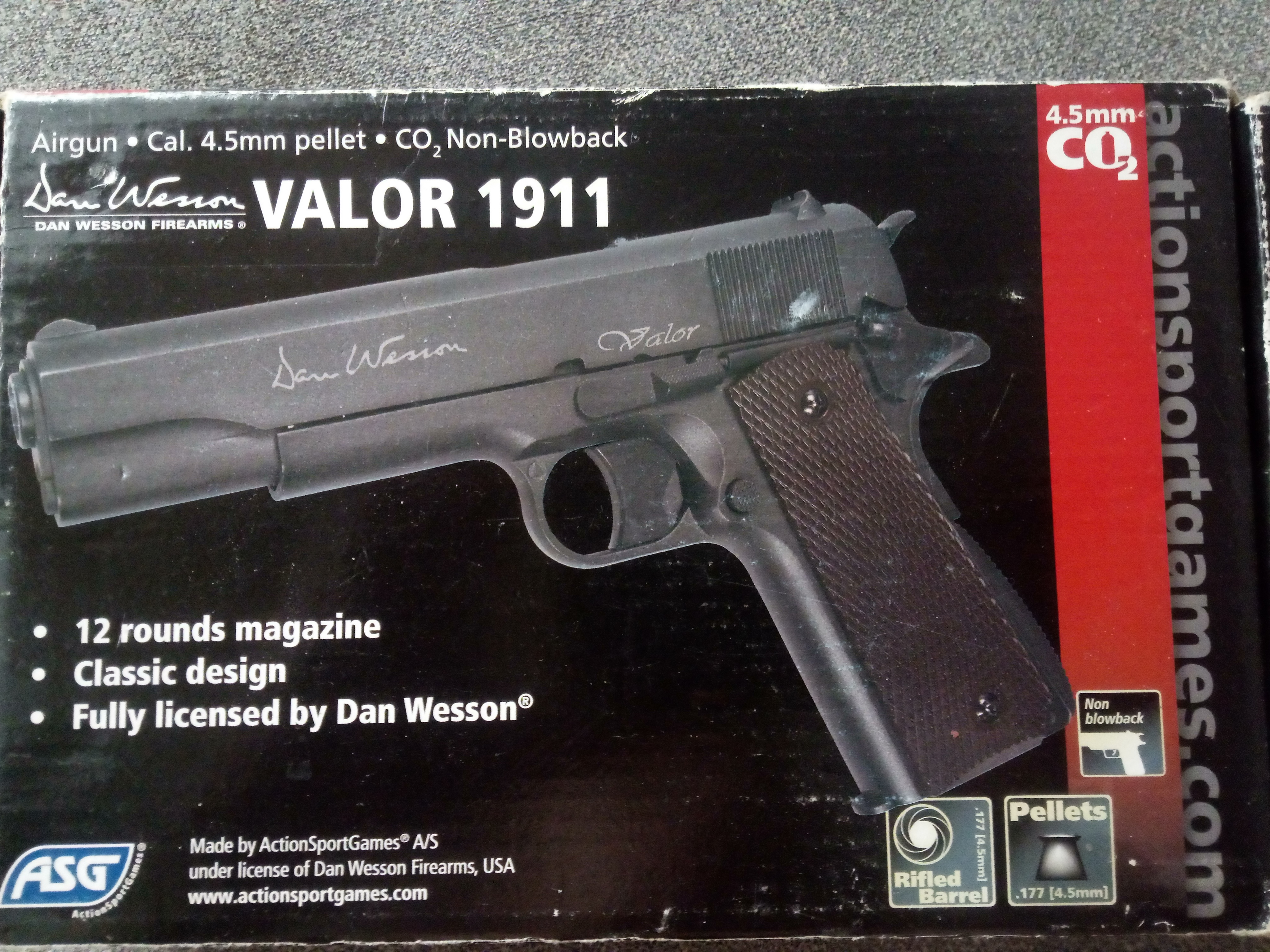 DAN WESSON COLT 1911 / PRZEPIĘKNY / wiatrówka 4,5 mm