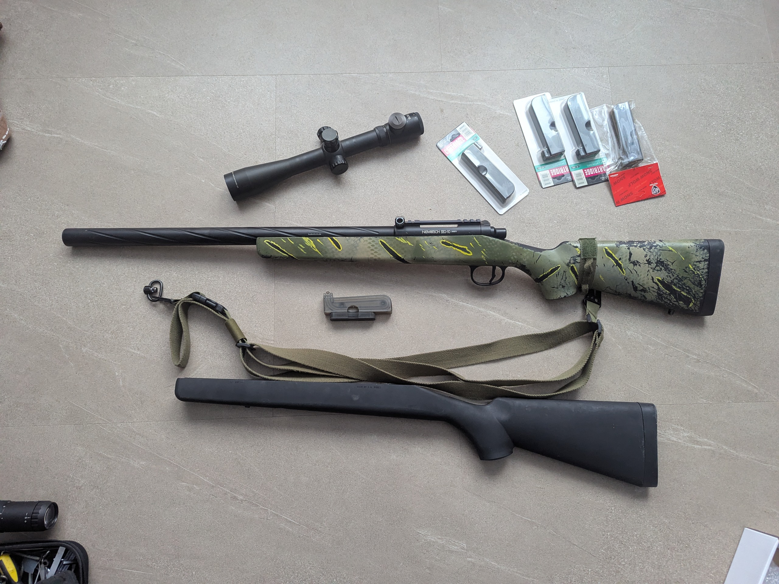 Snajperka ASG karabin Novritsch SSG10 tunning