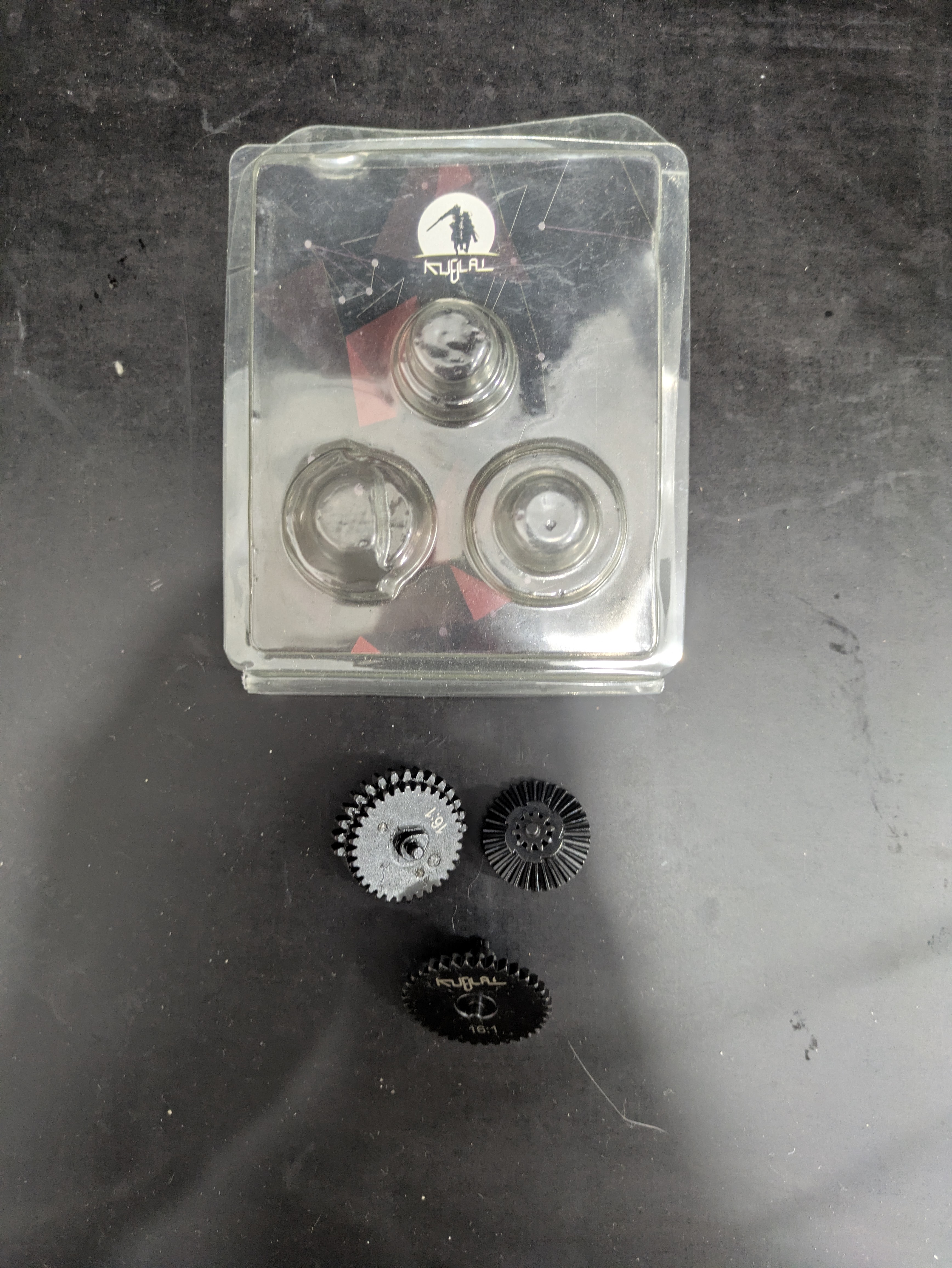 Komplet stalowych zębatek 16:1 KUBLAI zębatki