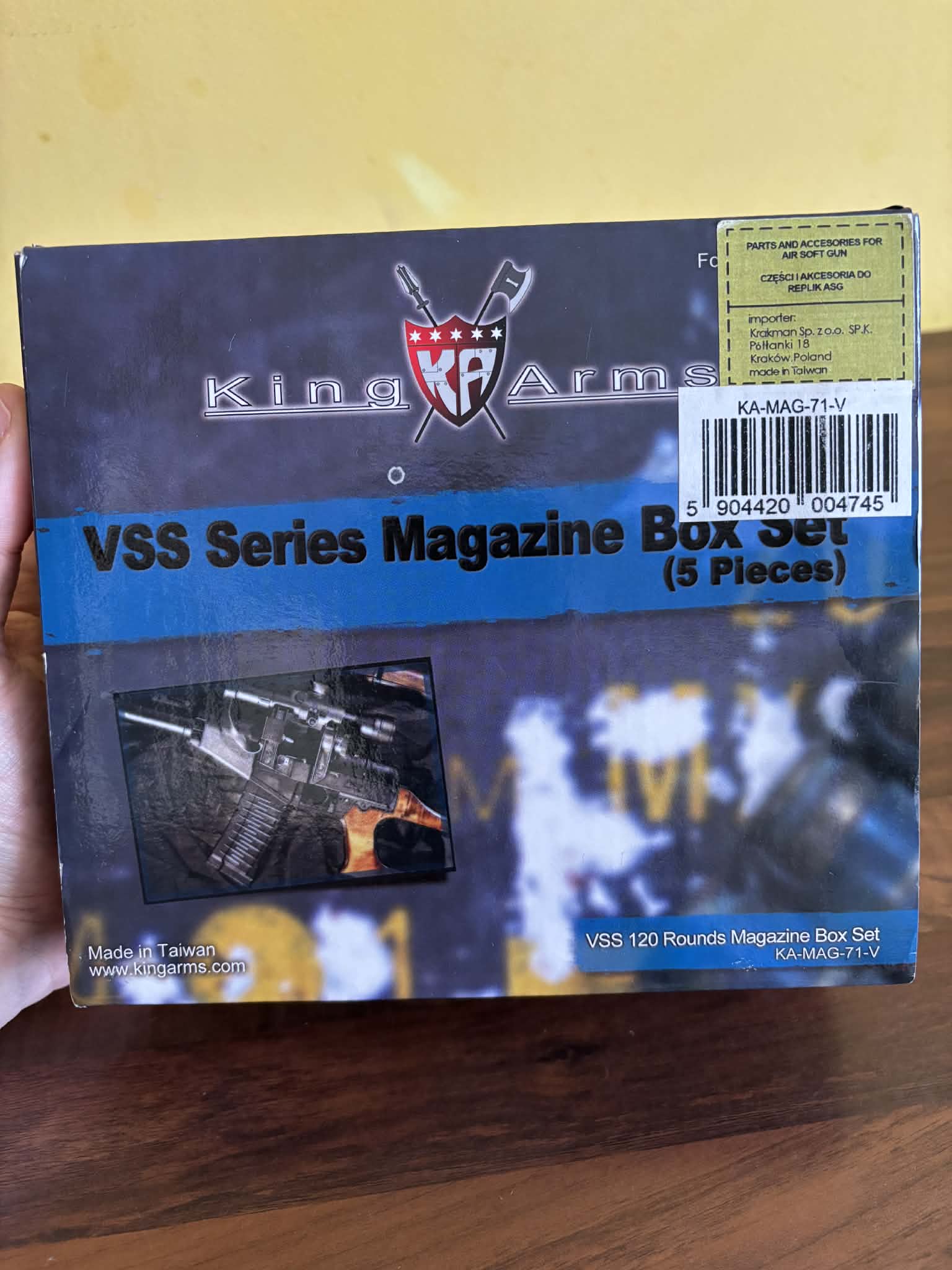 Magazynki mid cap VSS Vintorez oraz AS VAL King Arms 5 szt nowe