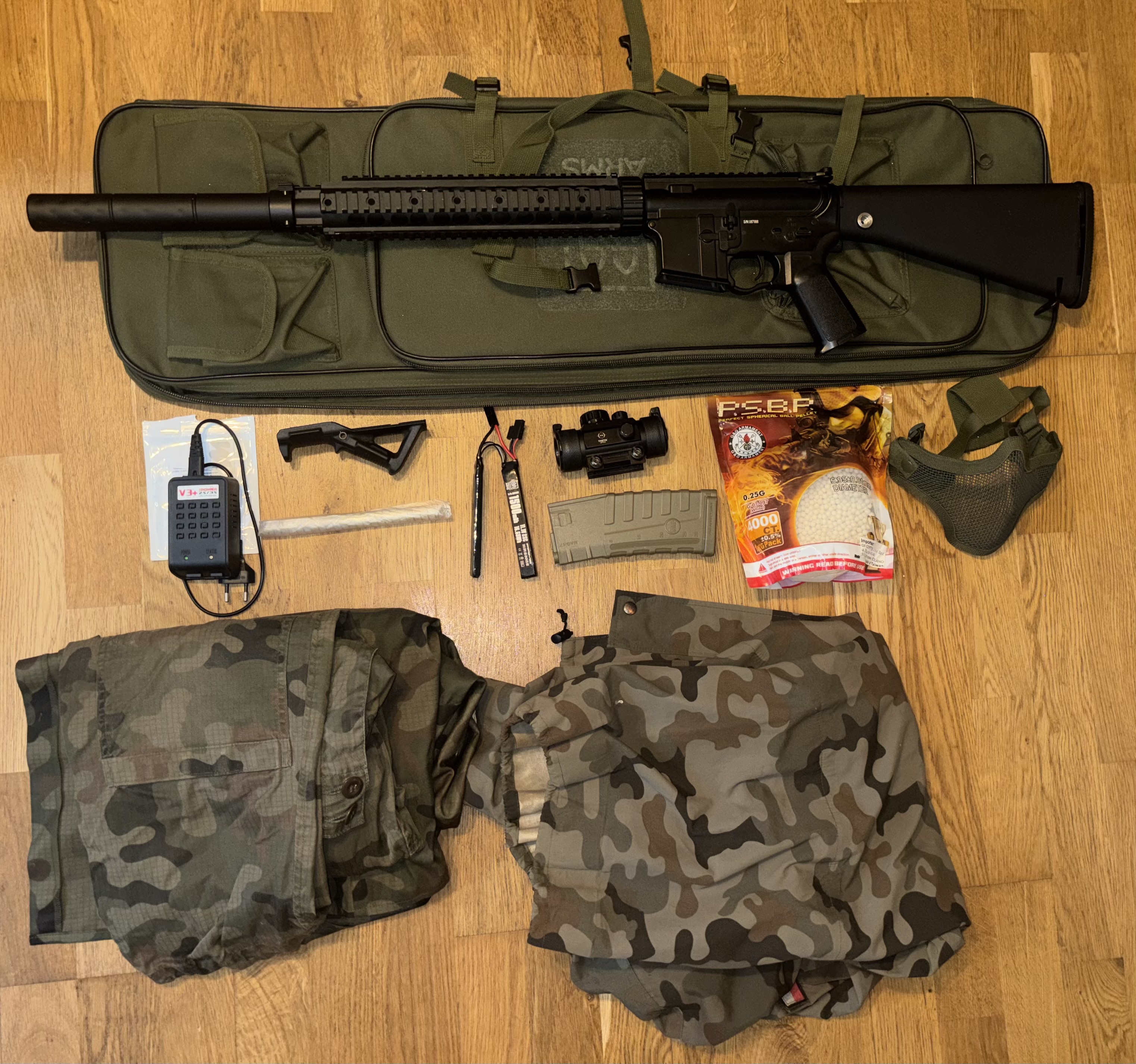 Zestaw Asg Cm.098+osprzęt