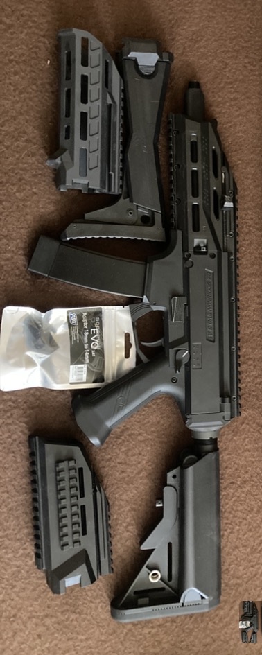 Asg scorpion evo, atek, adapter m4 adapter 14mm
