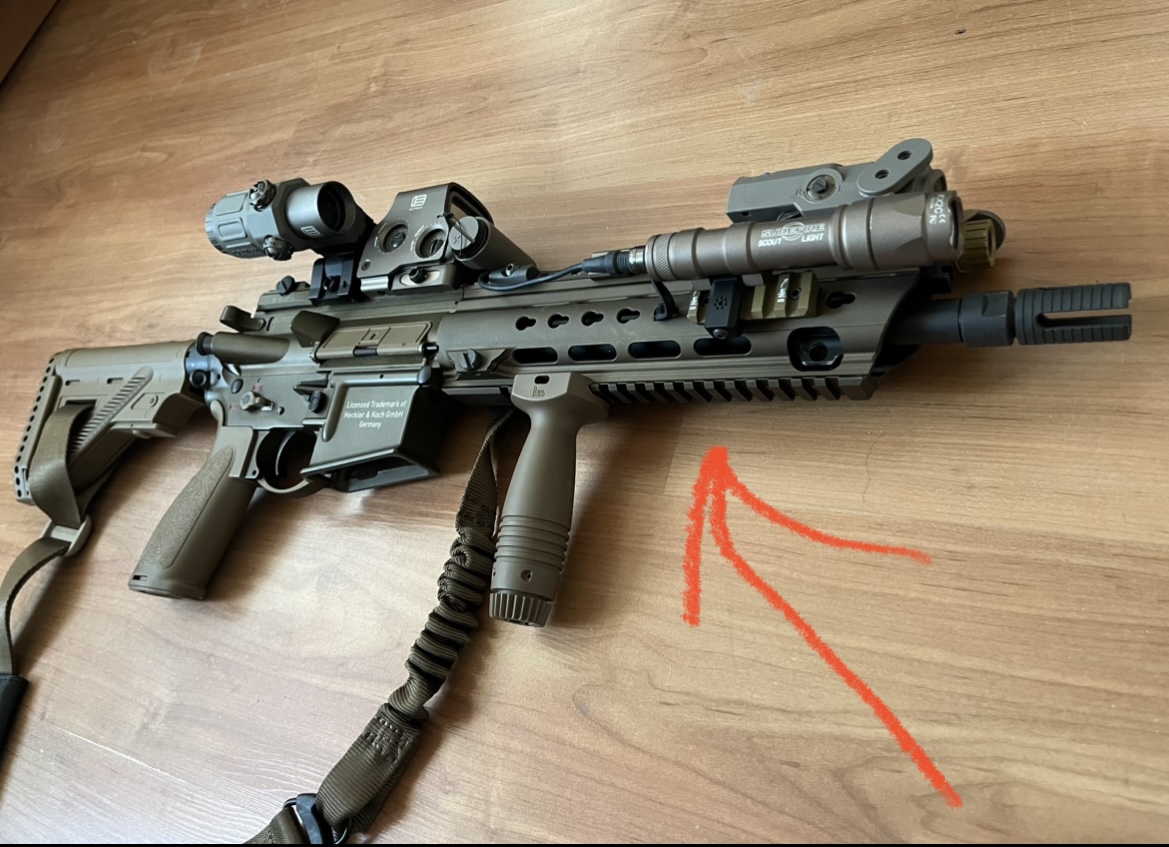 Front przedni slim, typu G95 do Hk416 A5 heckler koch
