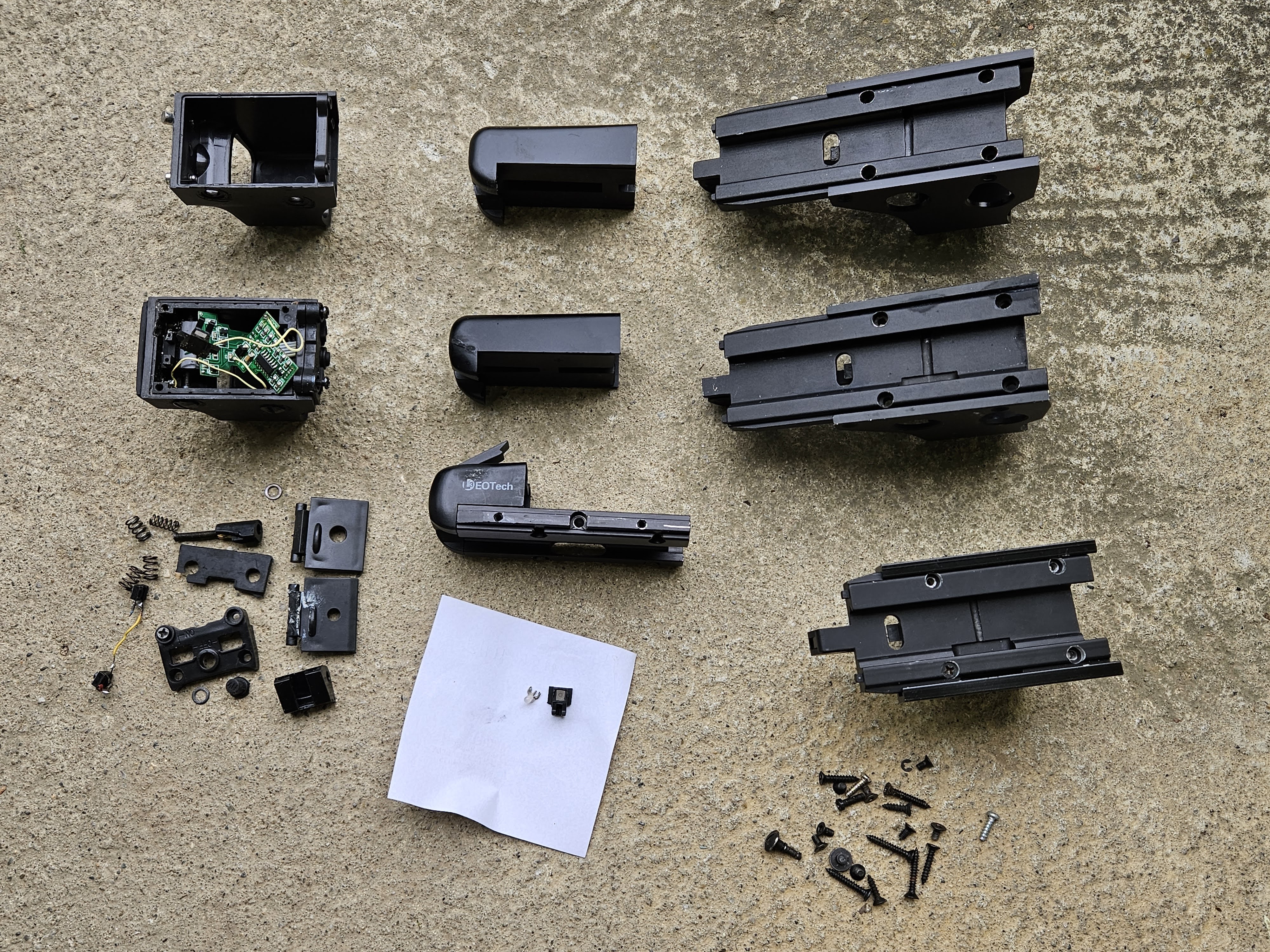 Części kolimator Eotech 551 552 szybka obudowy